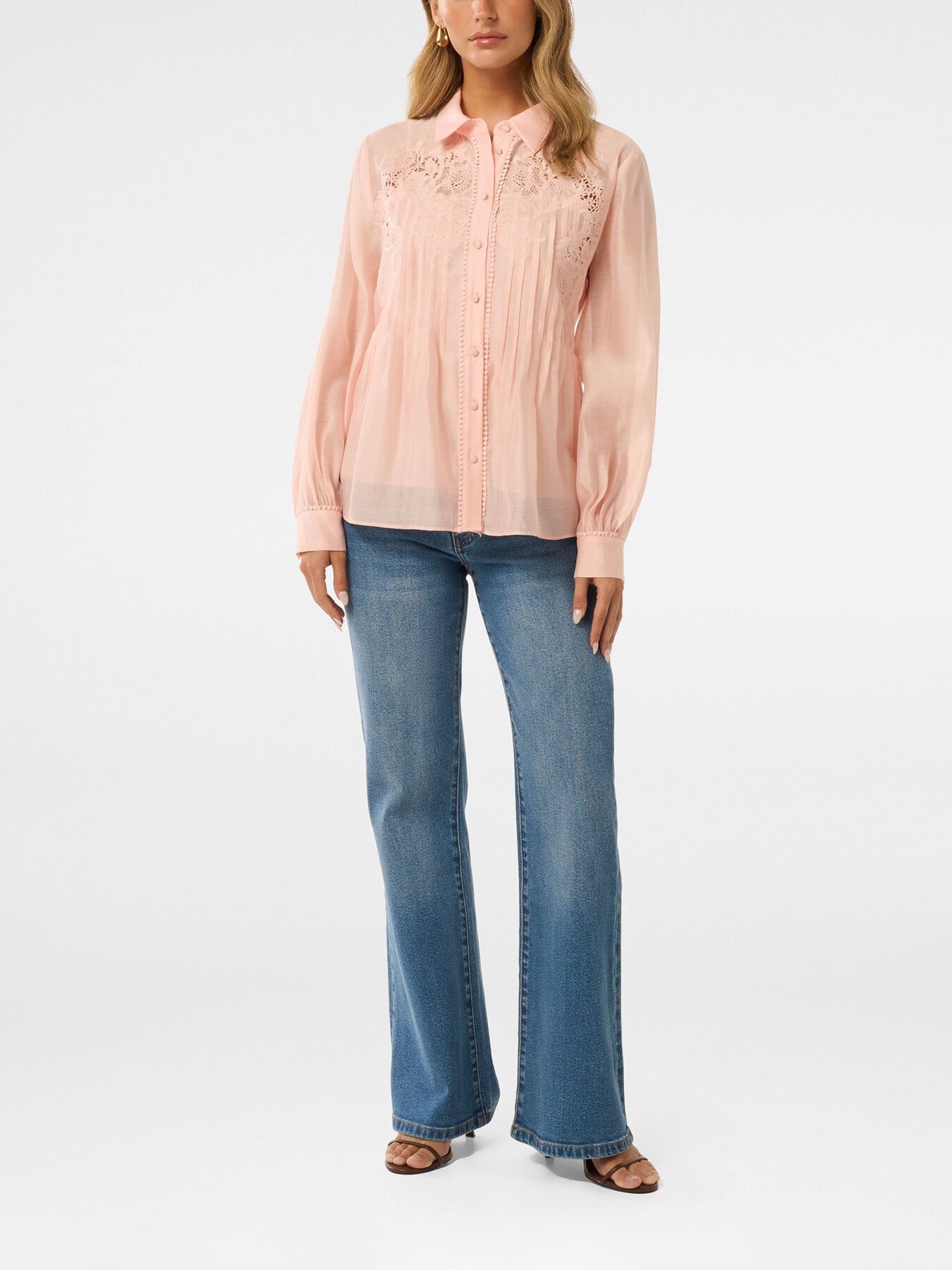 Azura Petite Embroidered Shirt