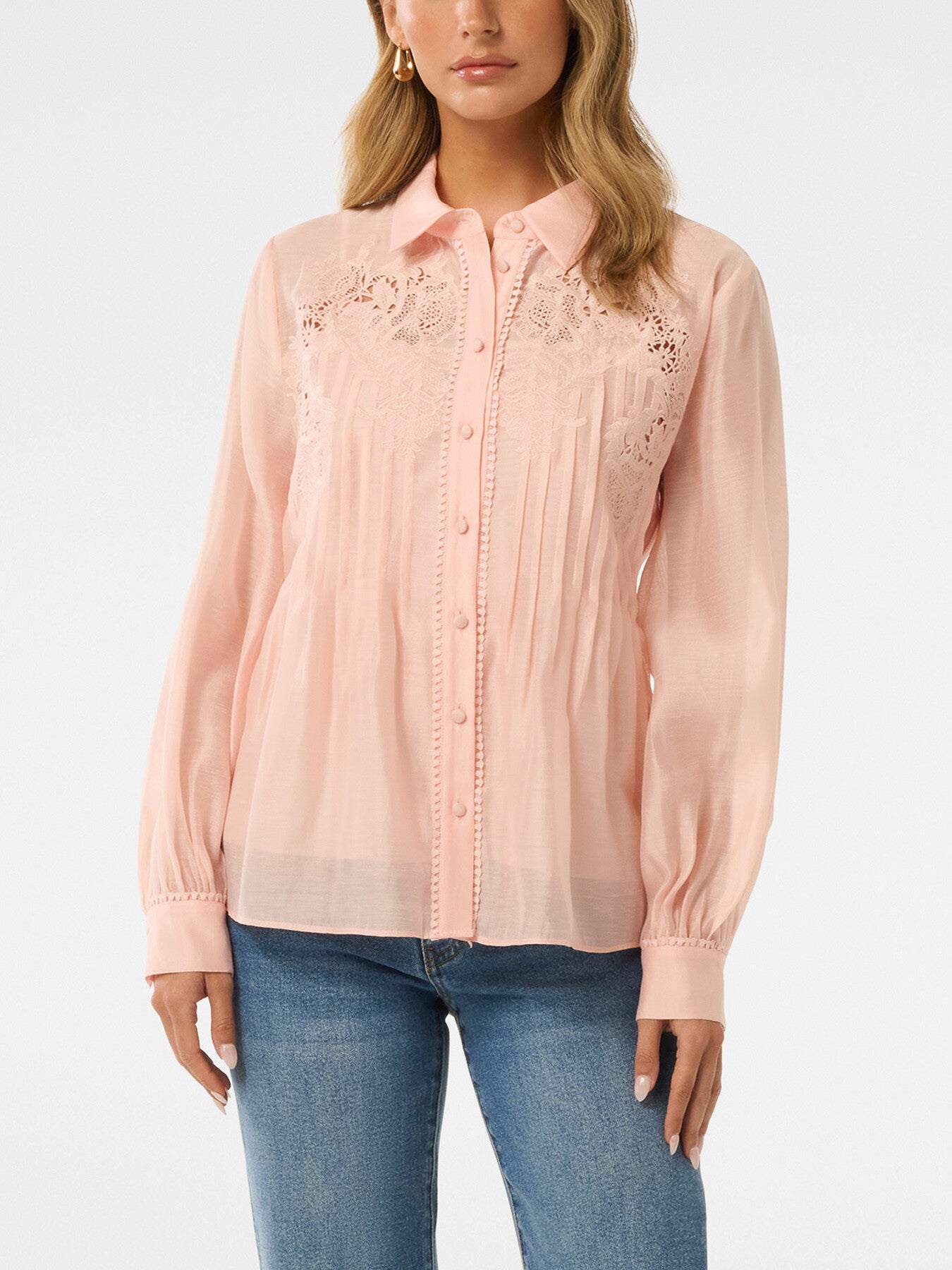 Azura Petite Embroidered Shirt