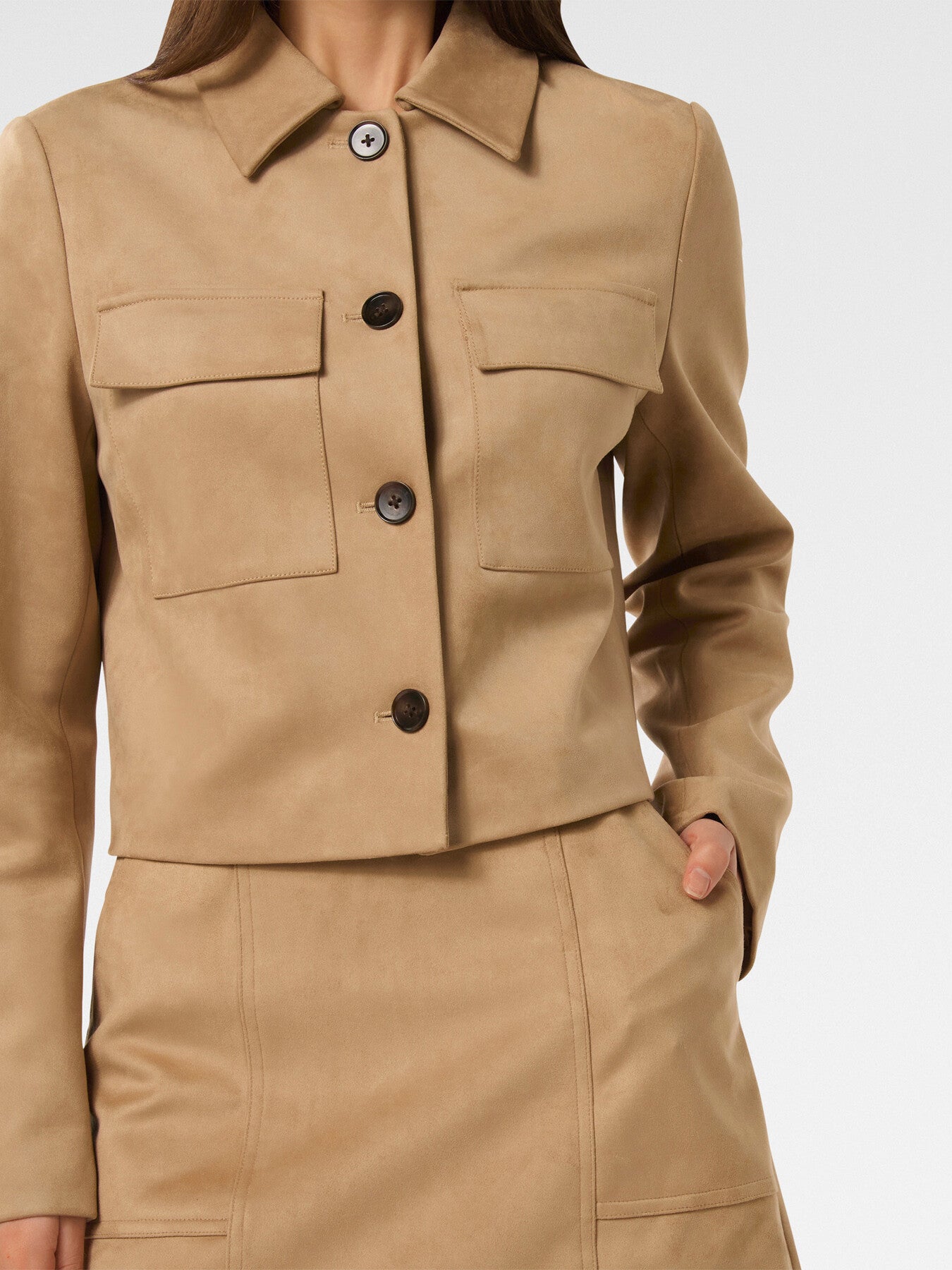 Leah Vegan Suede Mini Skirt