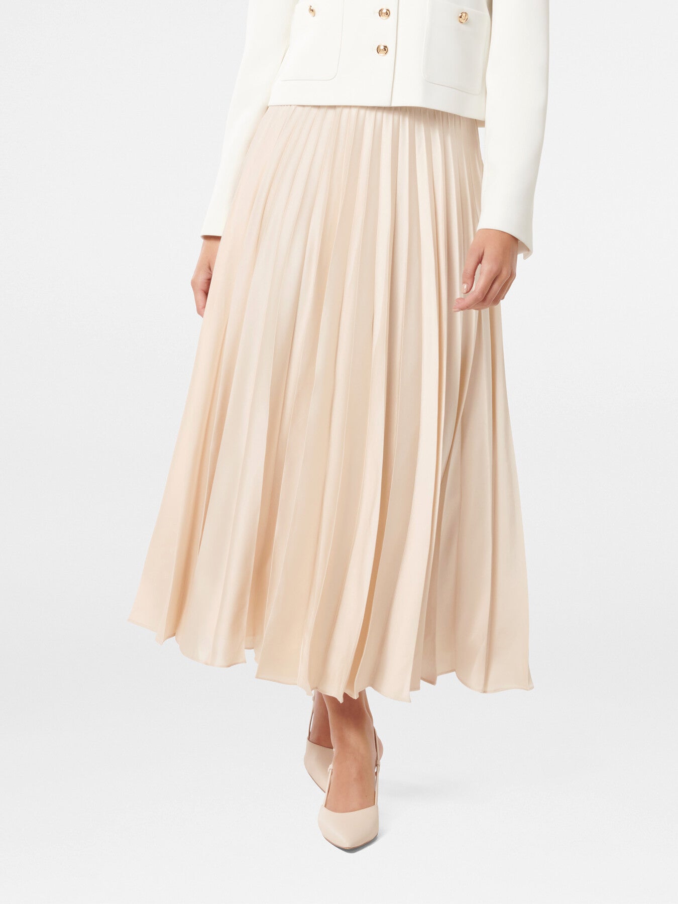 Delphine Pleated Maxi Skirt