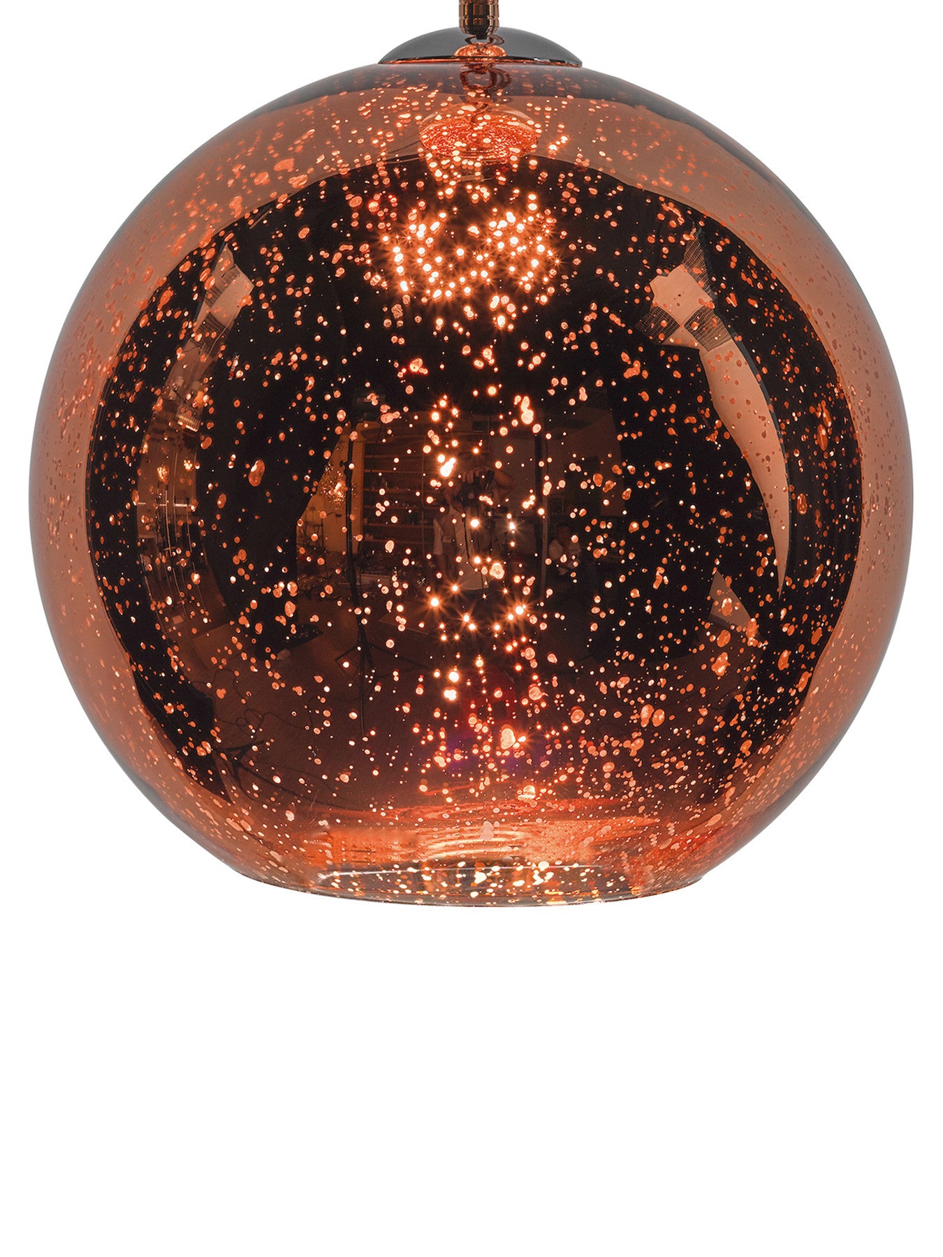 Speckle 1 Light Electro Plated Pendant