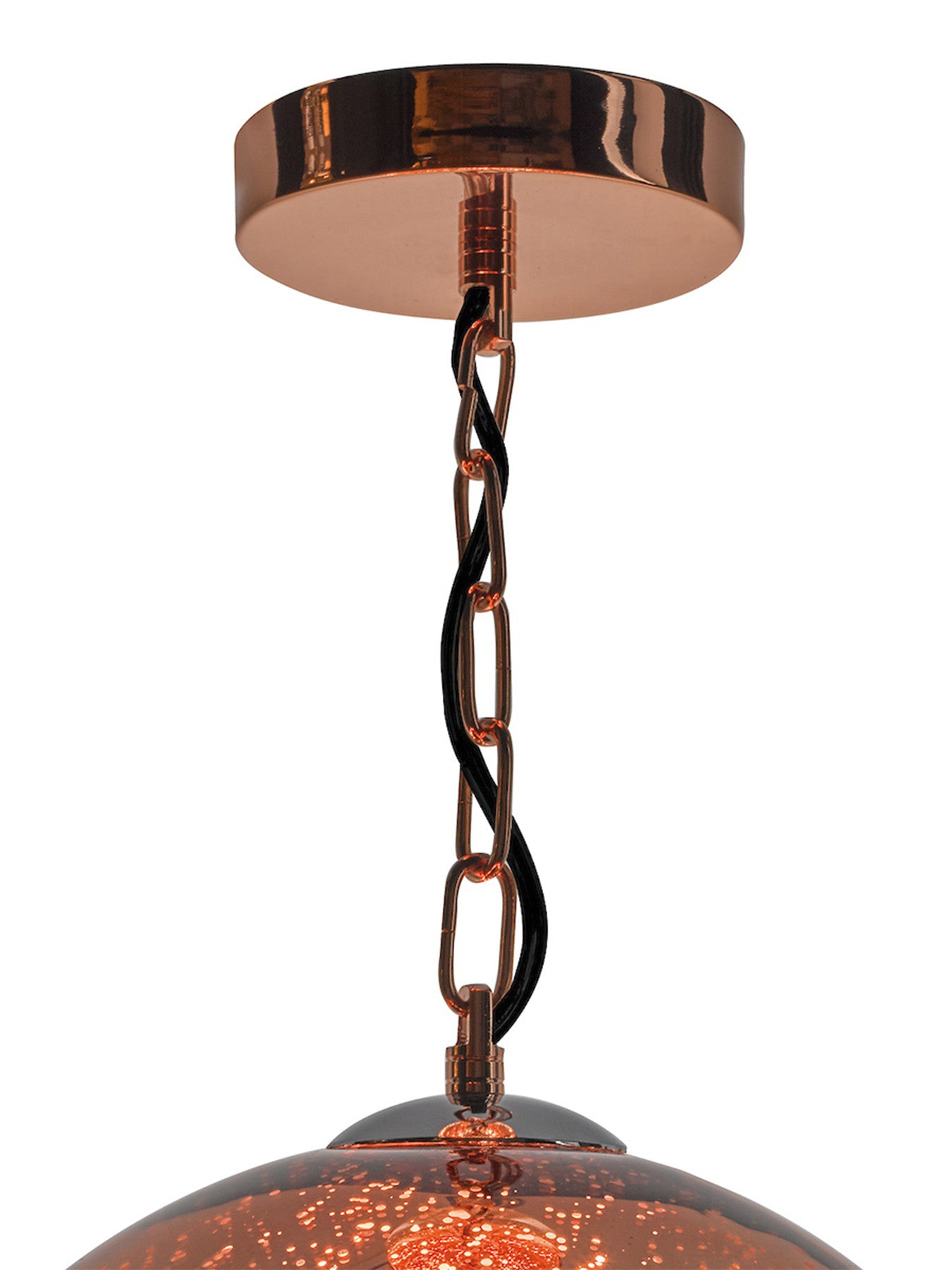 Speckle 1 Light Electro Plated Pendant