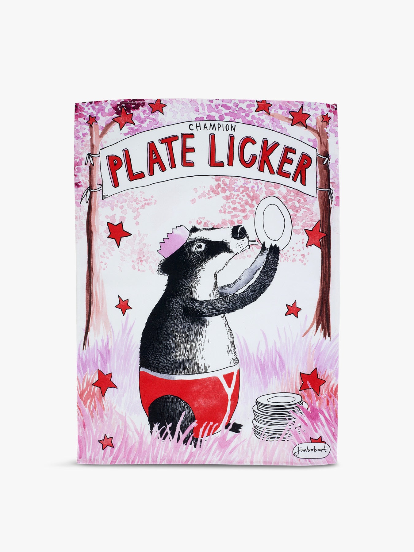 Champion Plate Licker Tea Towel