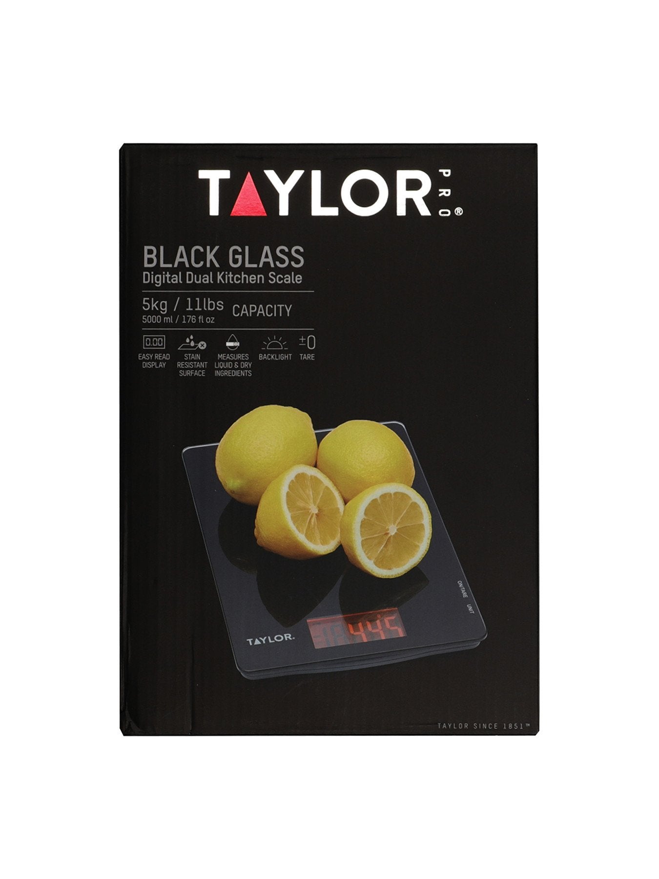 Taylor Pro Glass Digital Dual 5Kg Kitchen Scale