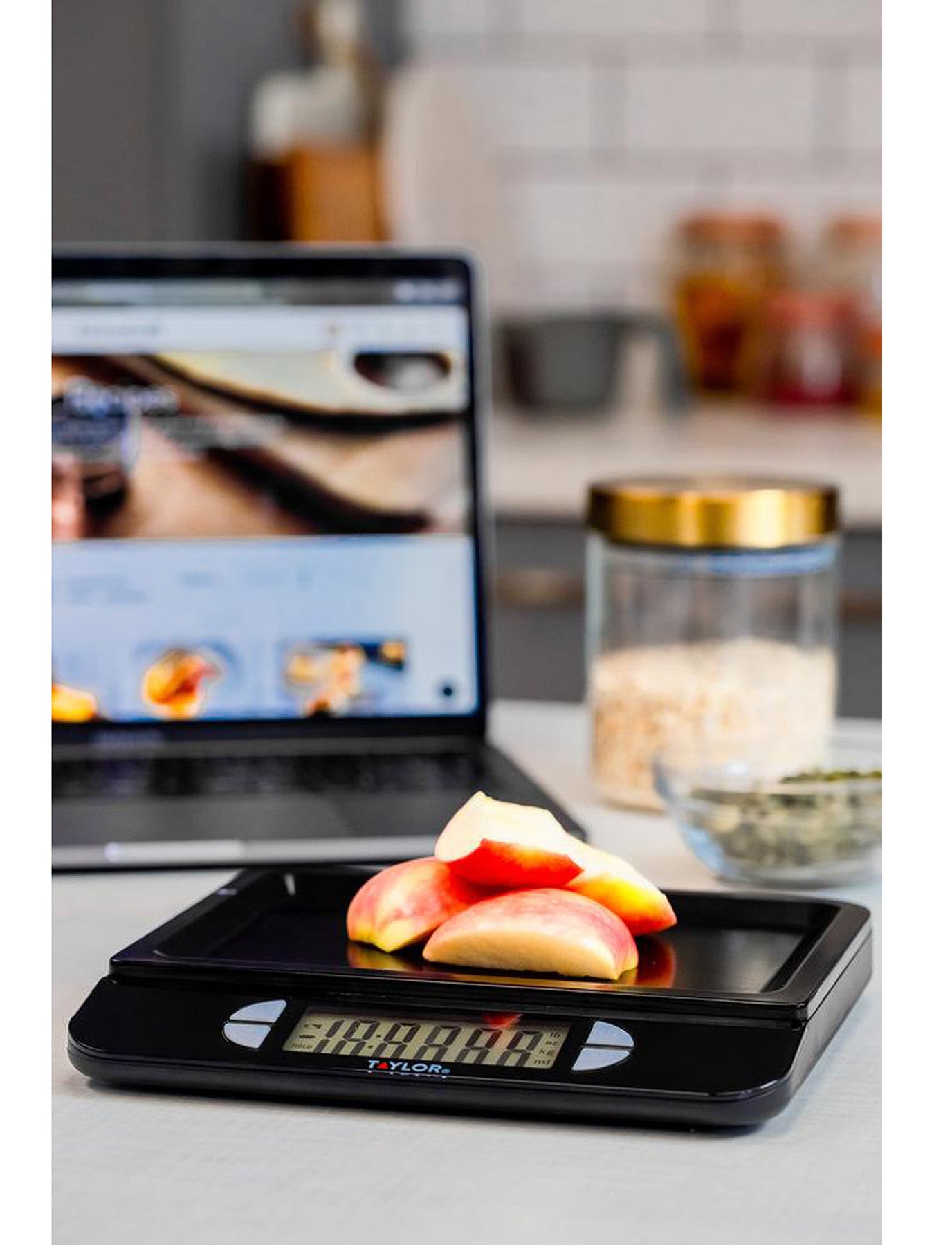 Taylor Pro USB Rechargeable Kitchen Scale with TARE Function