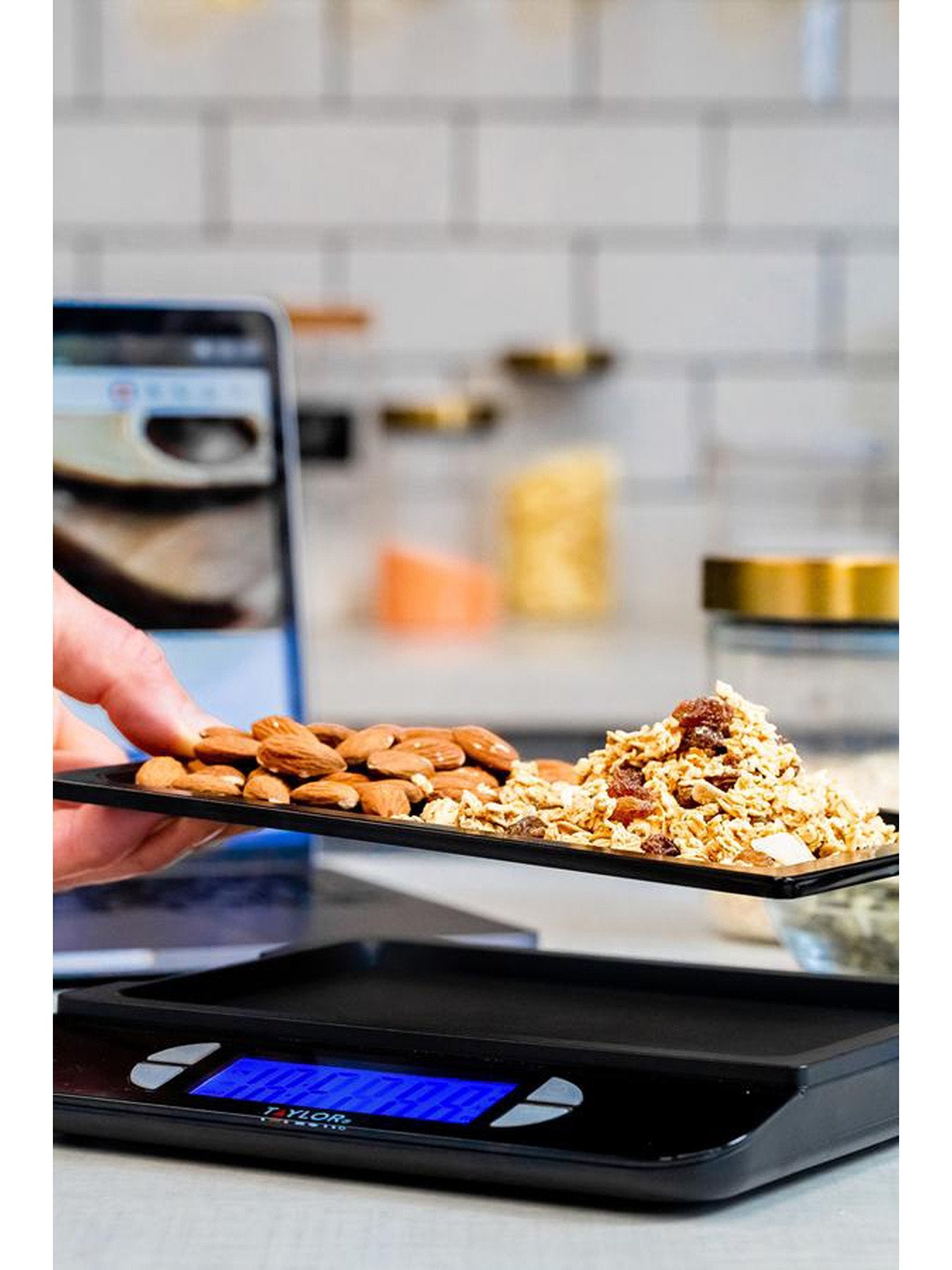 Taylor Pro USB Rechargeable Kitchen Scale with TARE Function