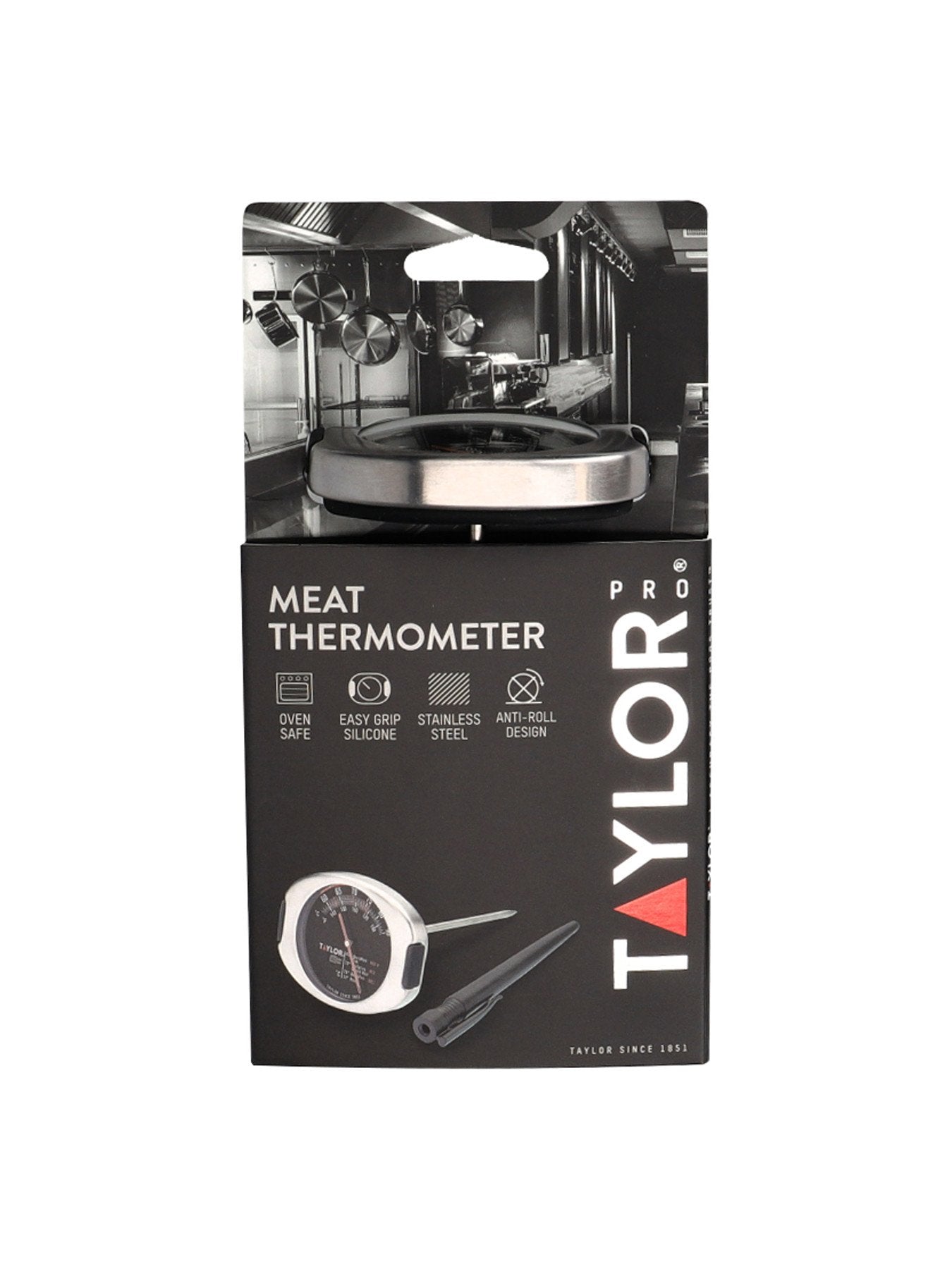 Taylor Pro Stainless Steel Leave-In Meat Thermometer
