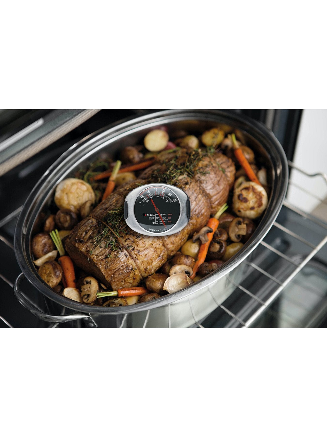Taylor Pro Stainless Steel Leave-In Meat Thermometer