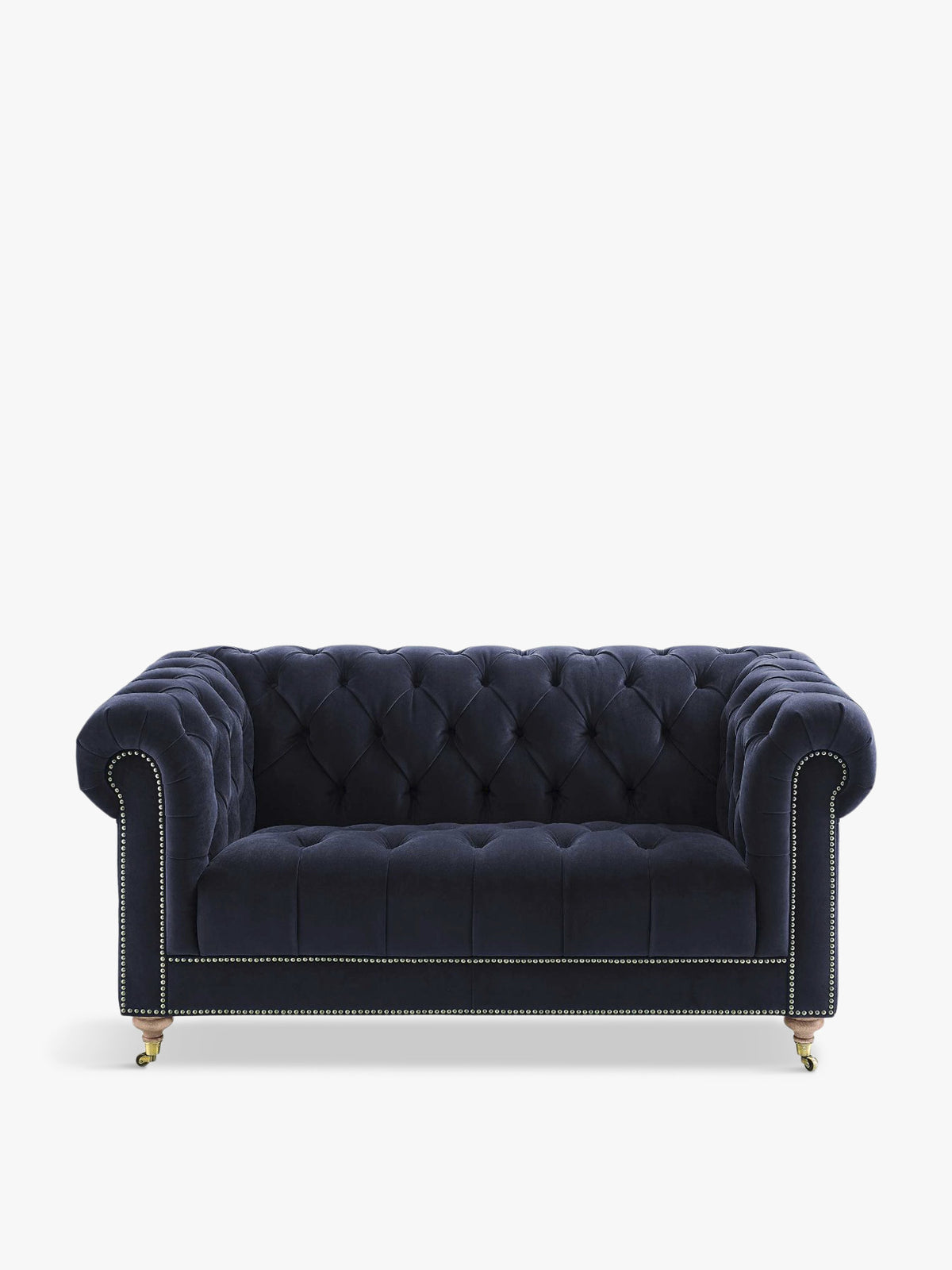 Ullswater 2 Seater Chesterfield Sofa, Blue Velvet
