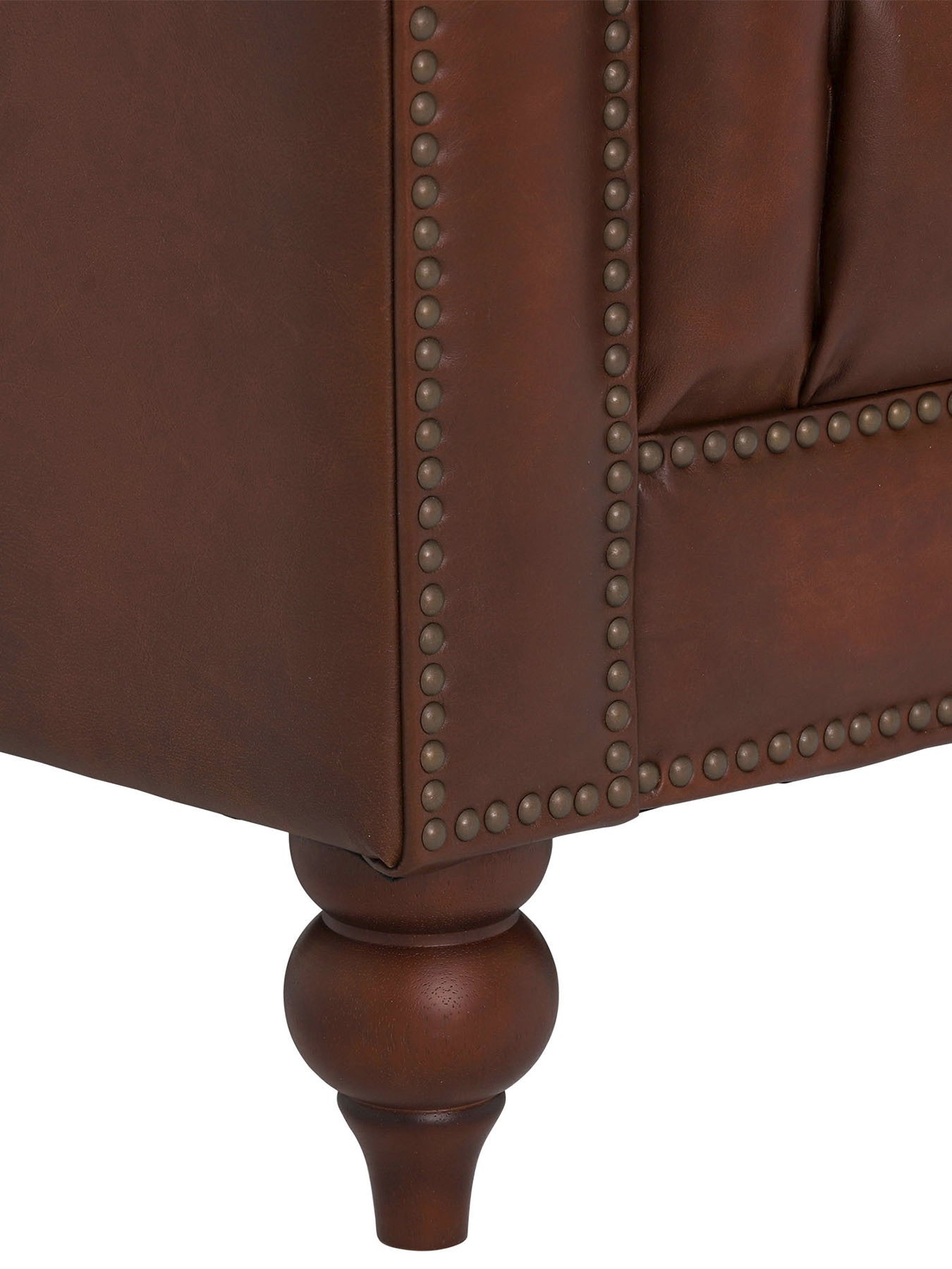 Ullswater Leather 3 Seater Chesterfield Sofa