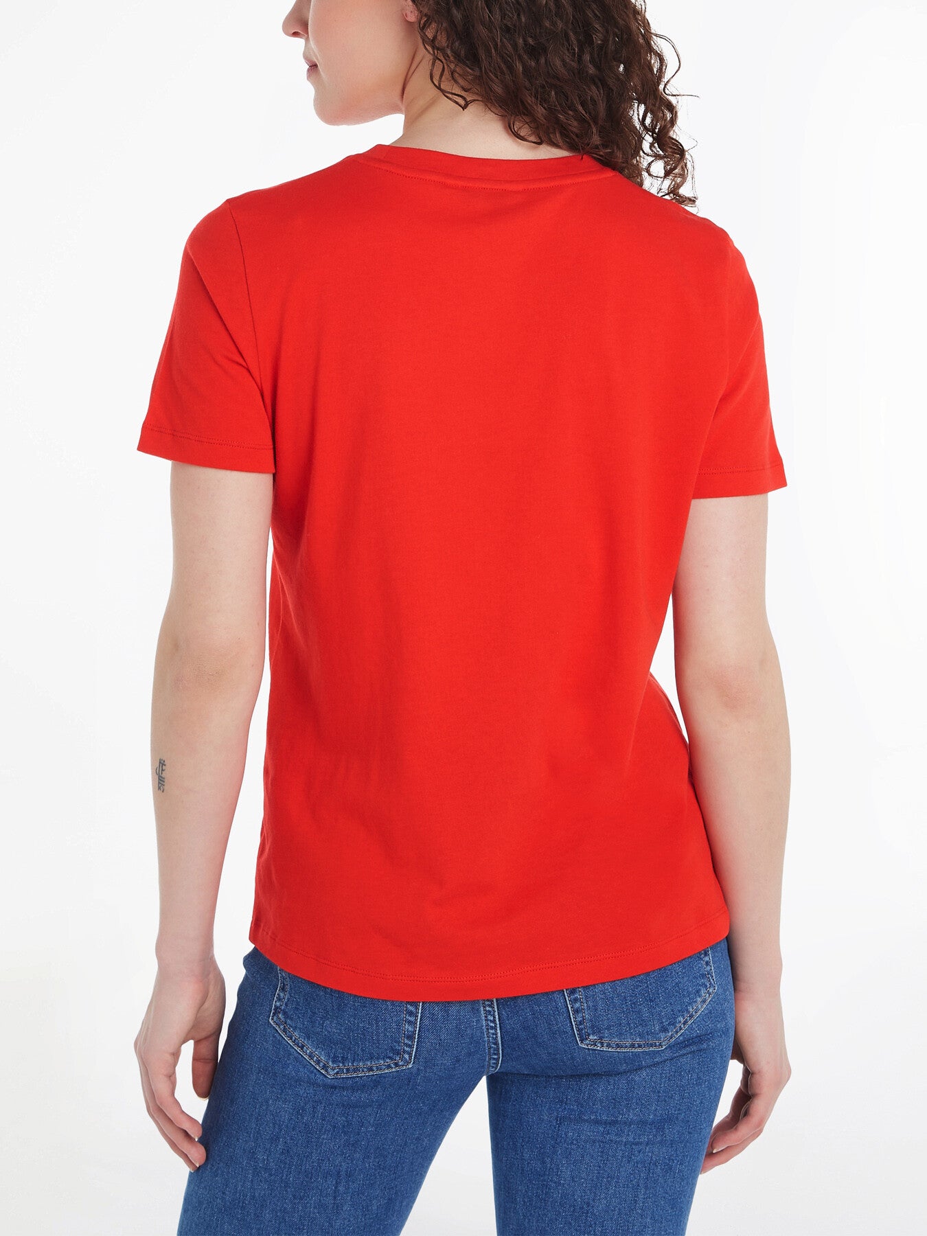 Curve Signature Logo Flag T-Shirt