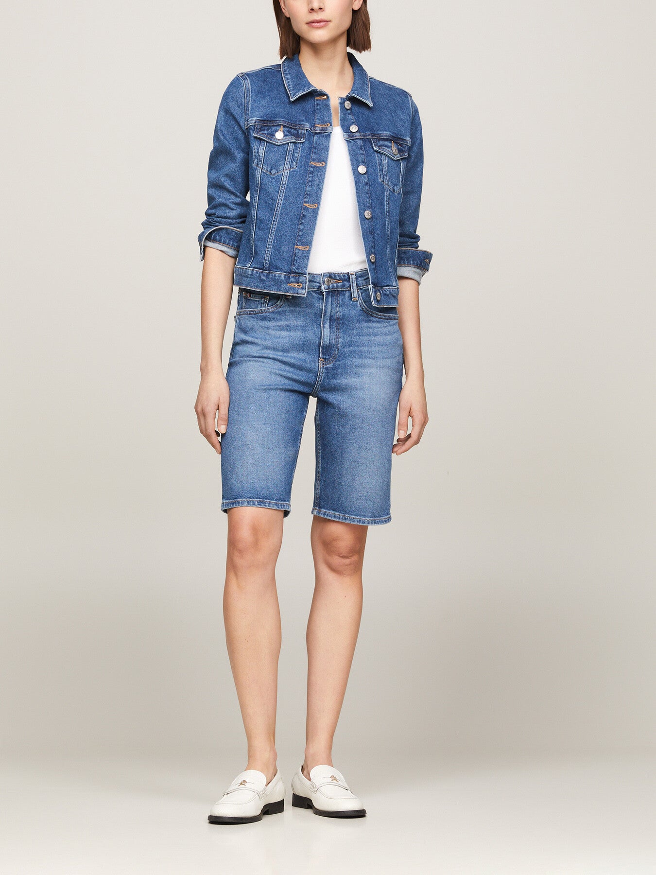 Slim Fit Denim Trucker Jacket