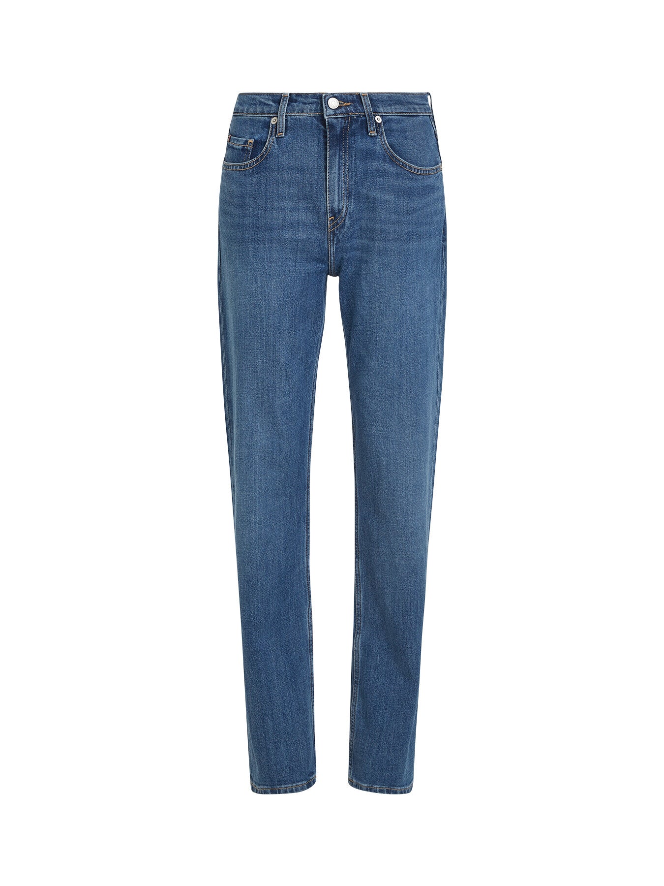 Mid Rise Classic Straight Jeans