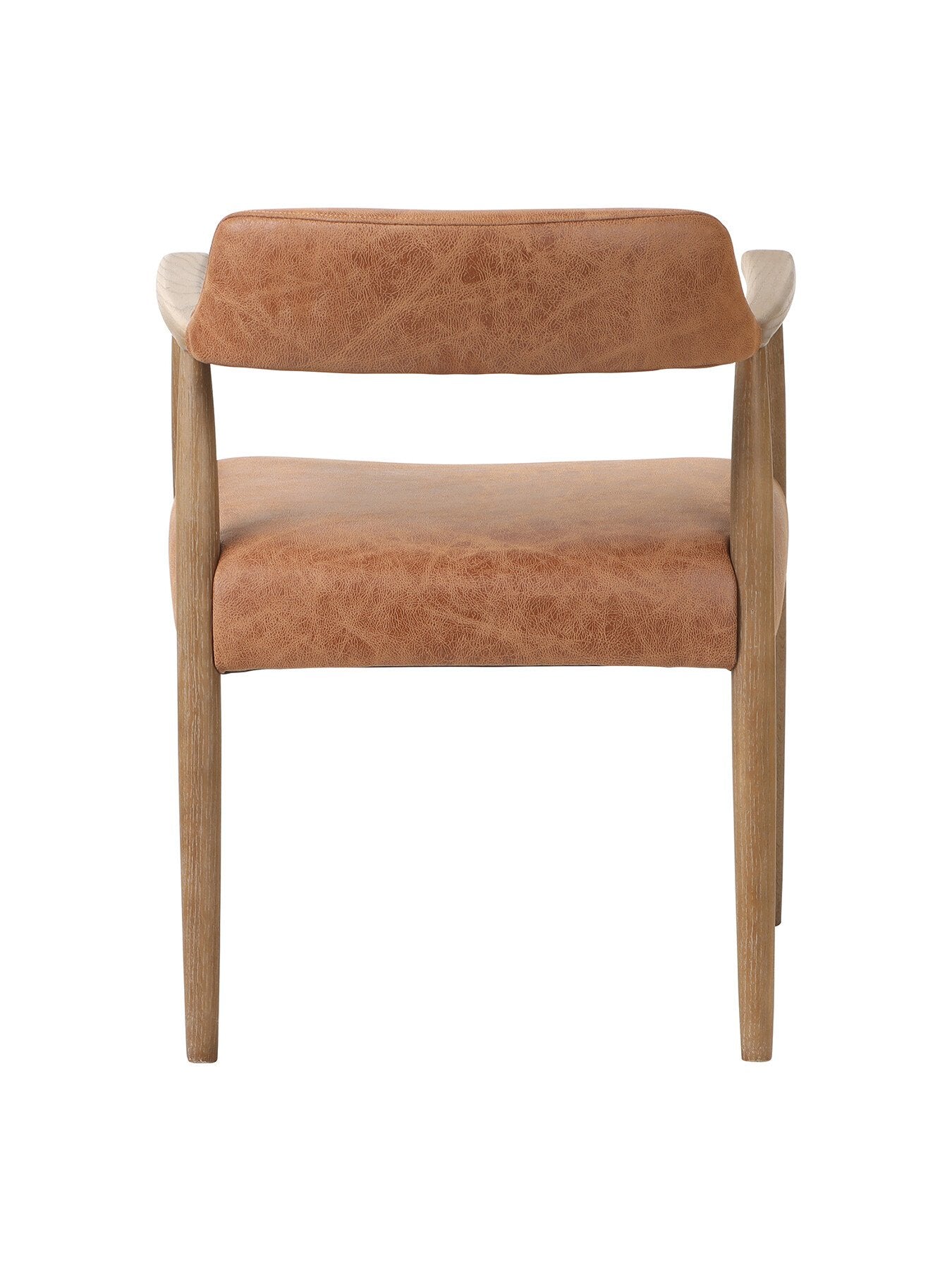 Brown Alden Neutral Fabric Dining Chair