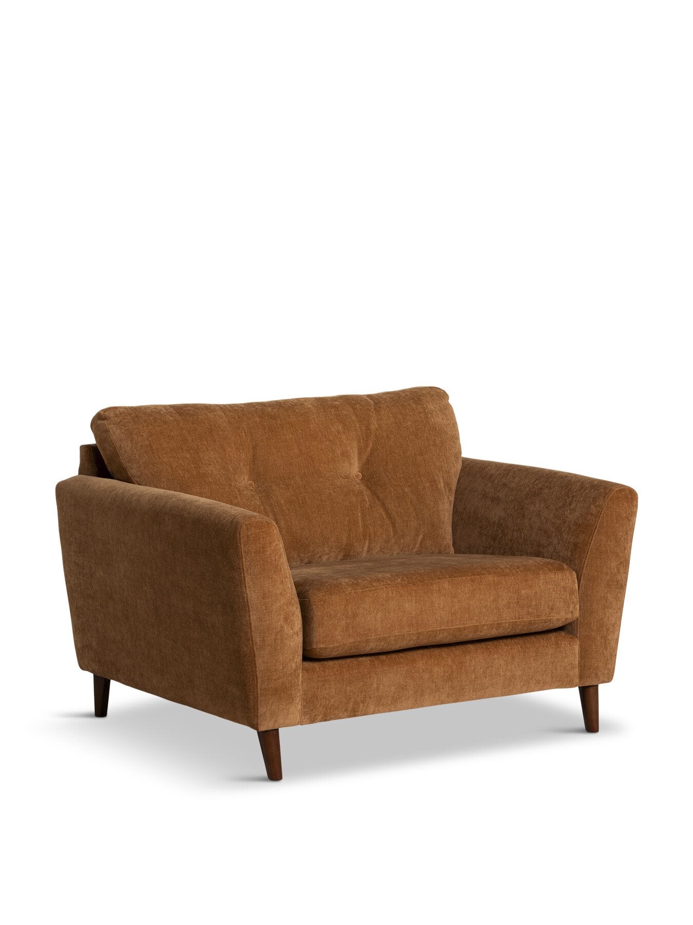 Orange Benton Fabric Snuggle Chair