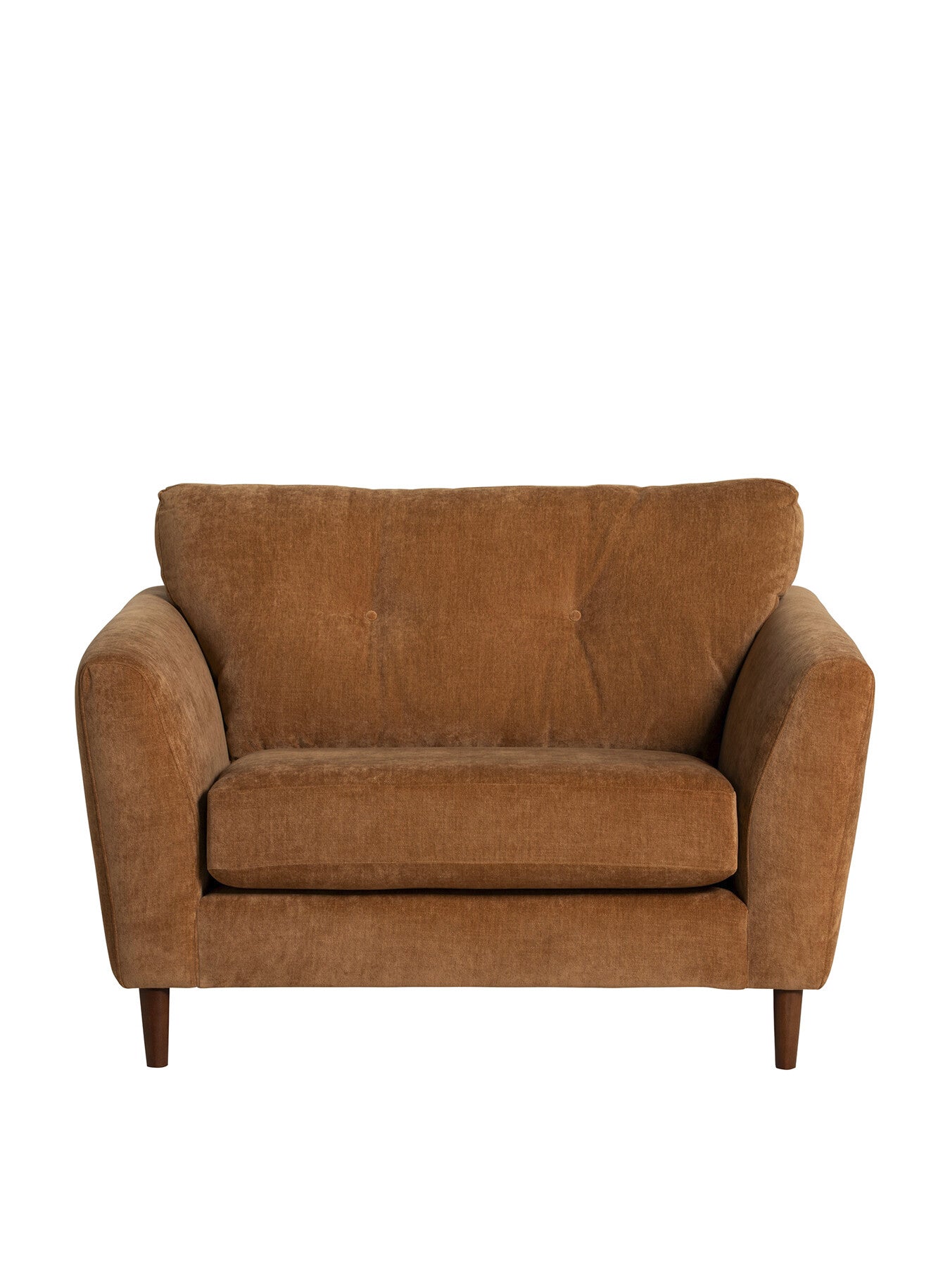 Orange Benton Fabric Snuggle Chair