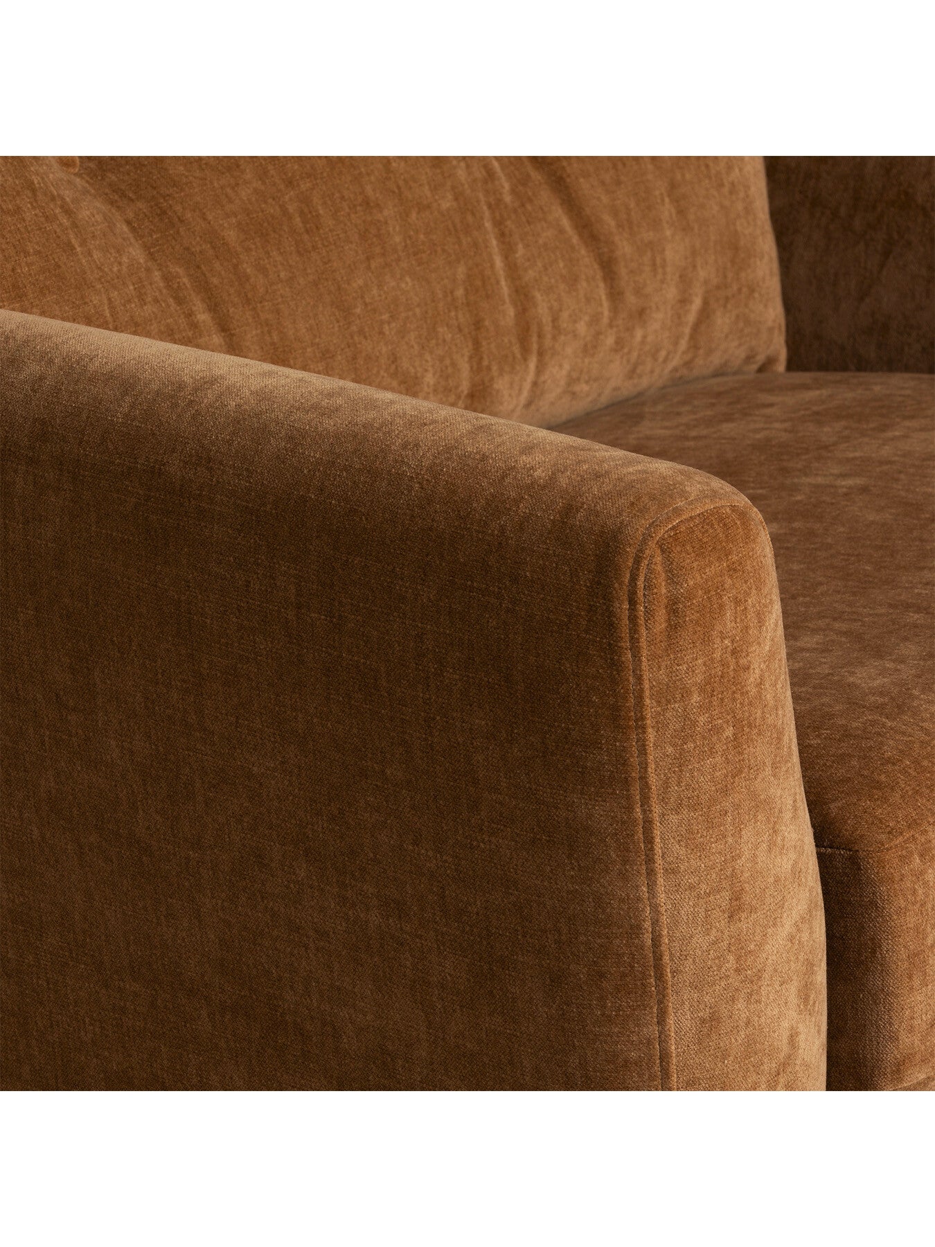 Orange Benton Fabric Snuggle Chair