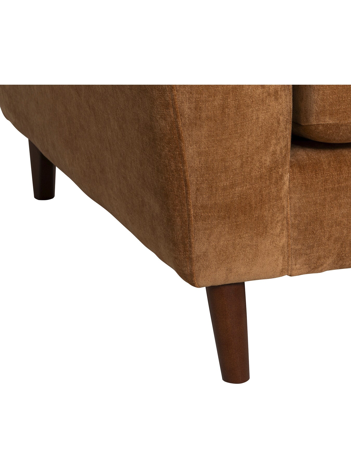 Orange Benton Fabric Snuggle Chair