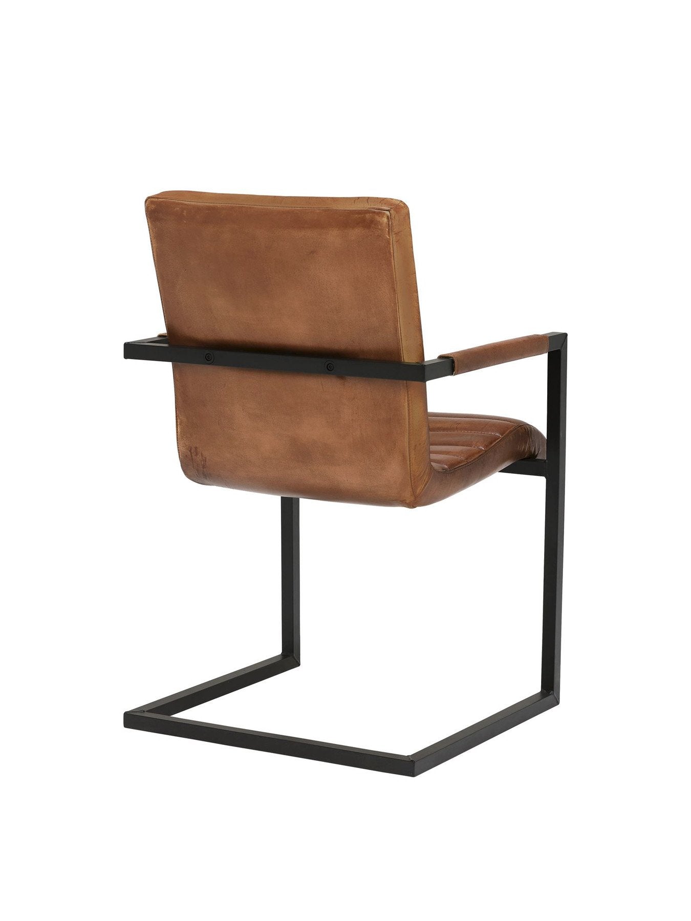 Brutus Buffalo Leather Dining Chair, Brown
