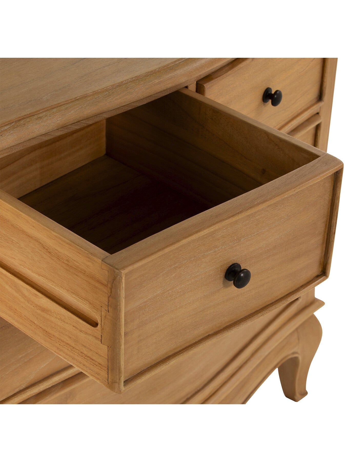 Cecile Light Wooden French Style 4 Drawer Chest