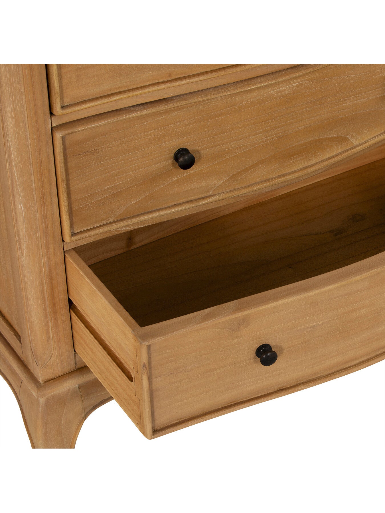 Cecile Light Wooden French Style 4 Drawer Chest