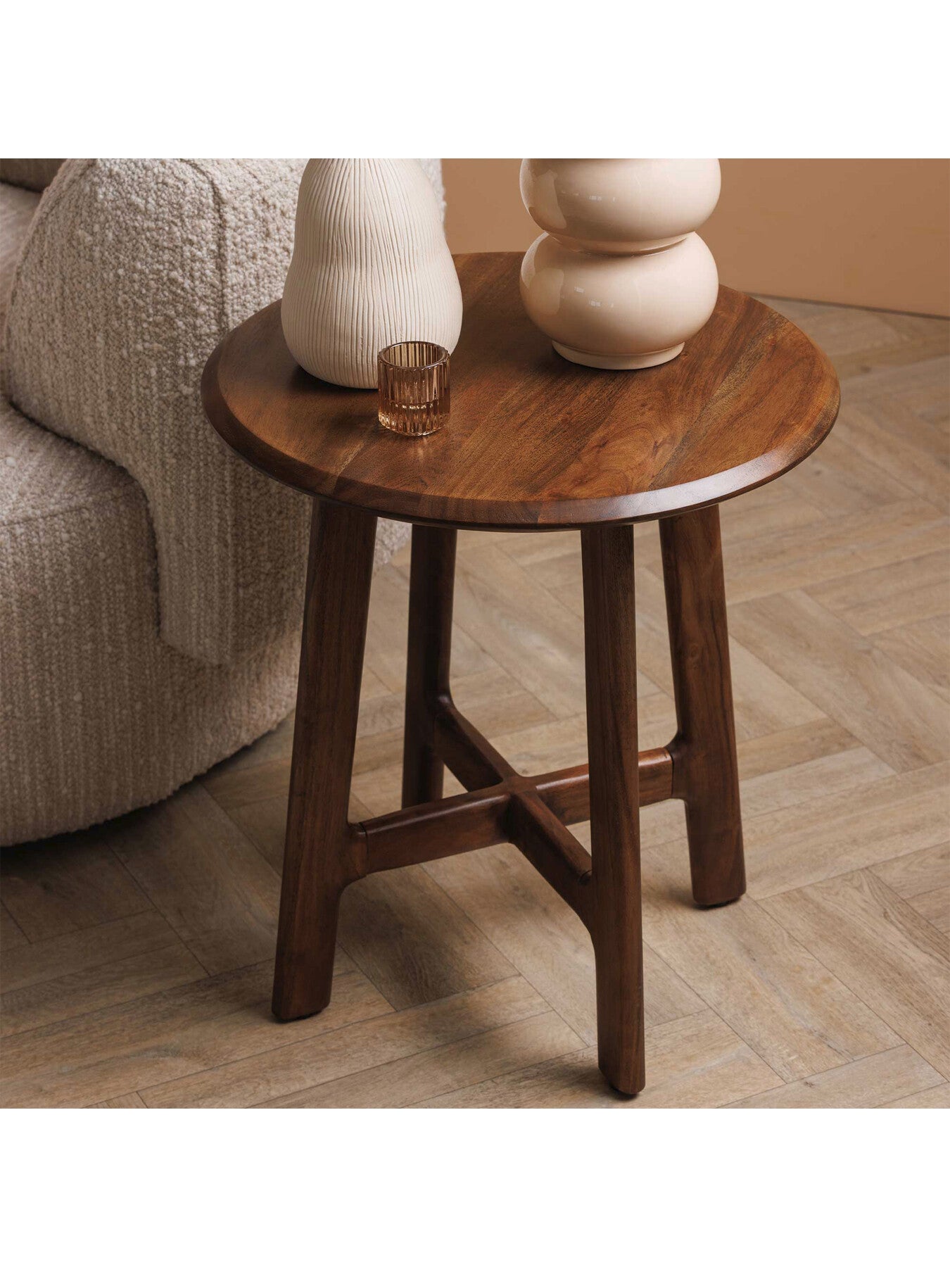 Cresta Acacia Wood Side Table