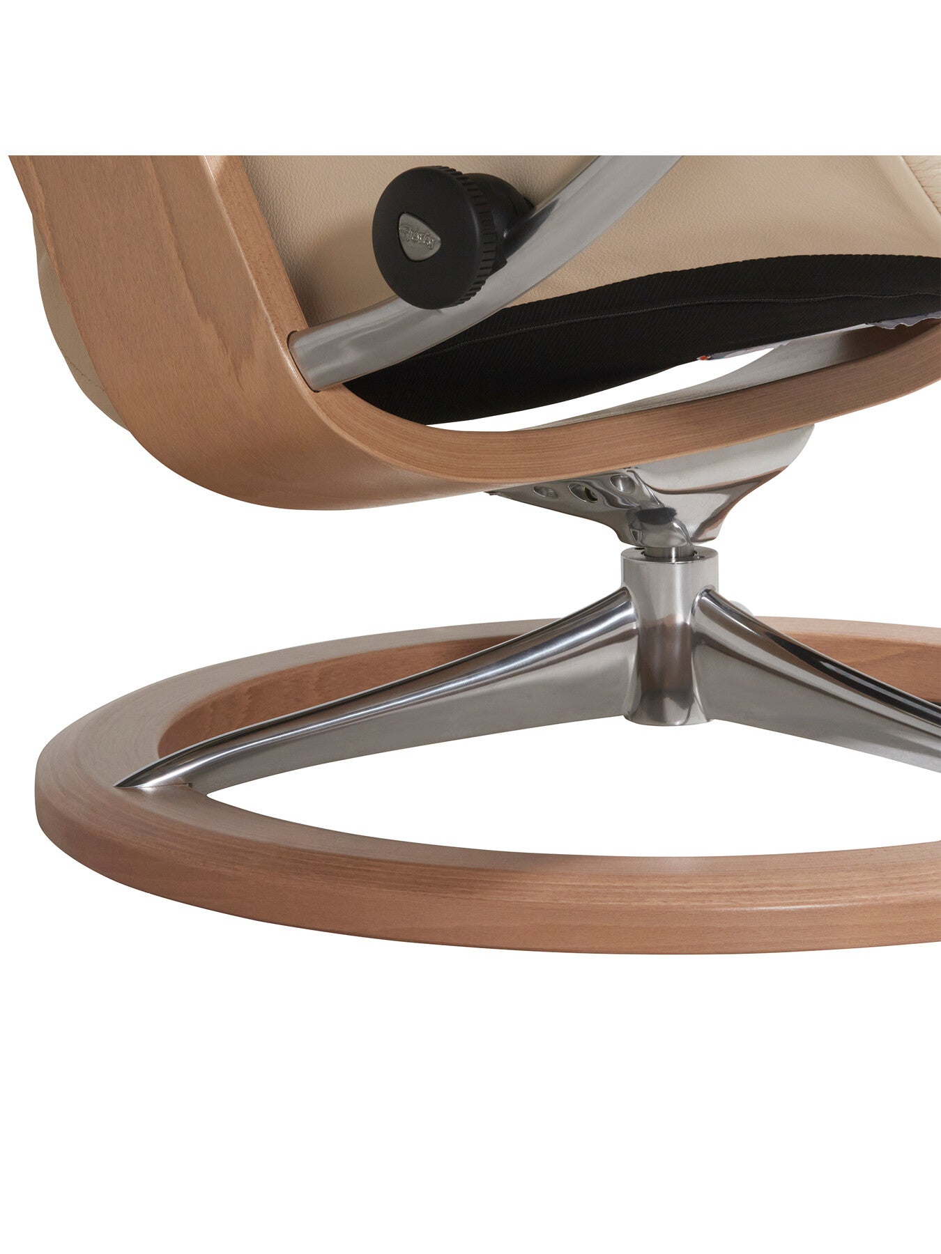 Consul Medium Signature Chair And Footstool, Cream