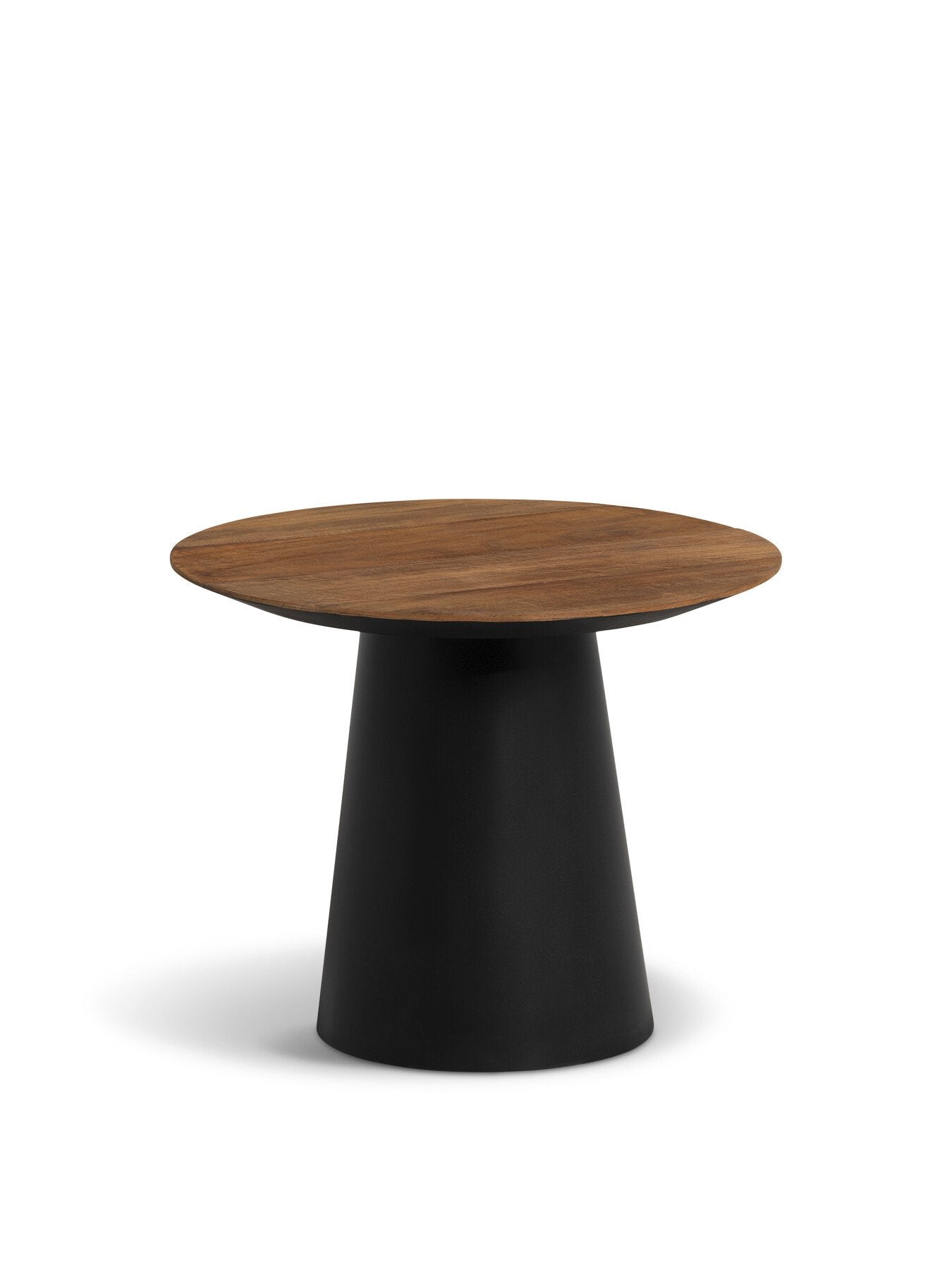 Brown Syracuse Brown Wood Round Side Table