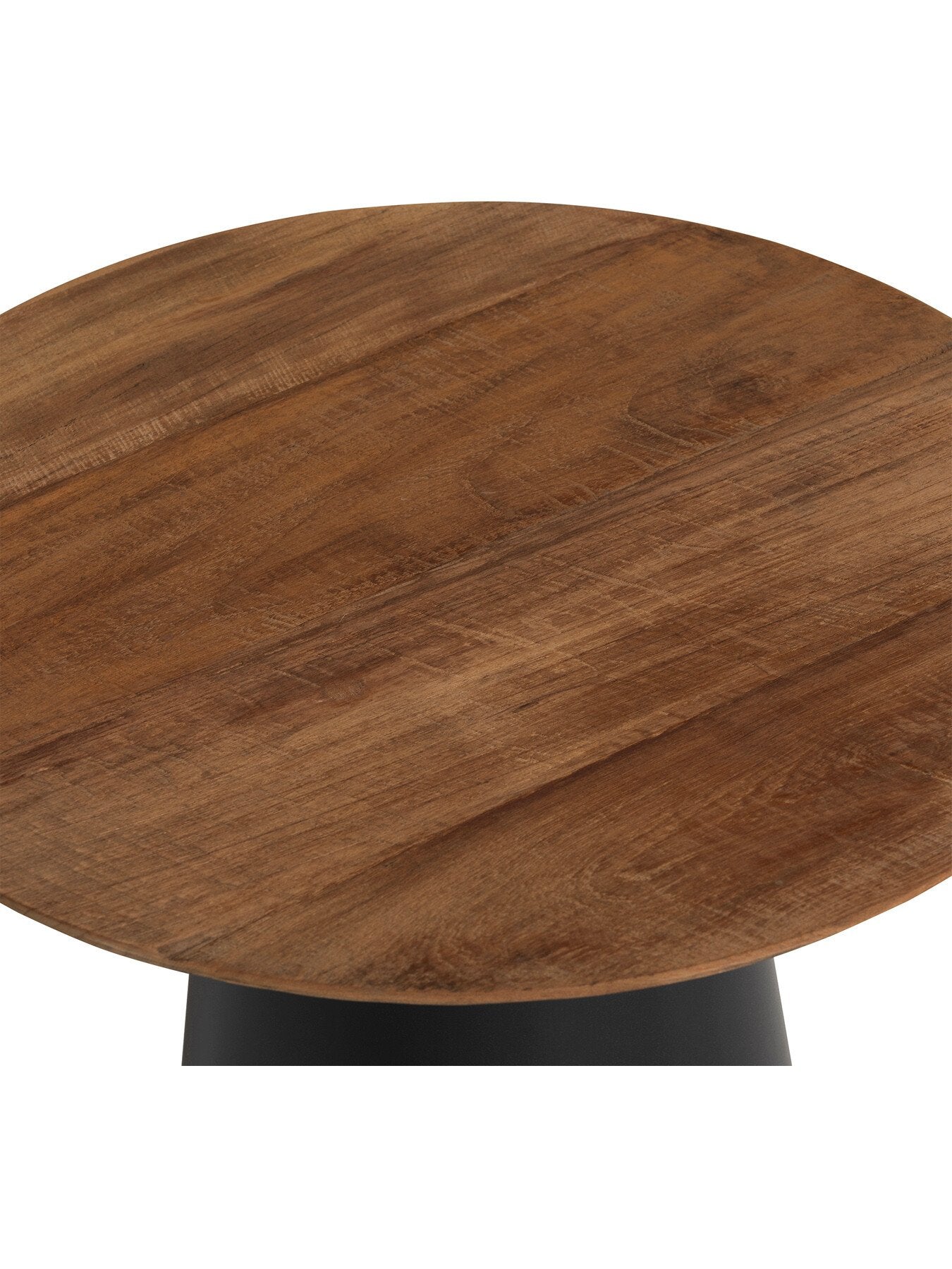 Brown Syracuse Brown Wood Round Side Table