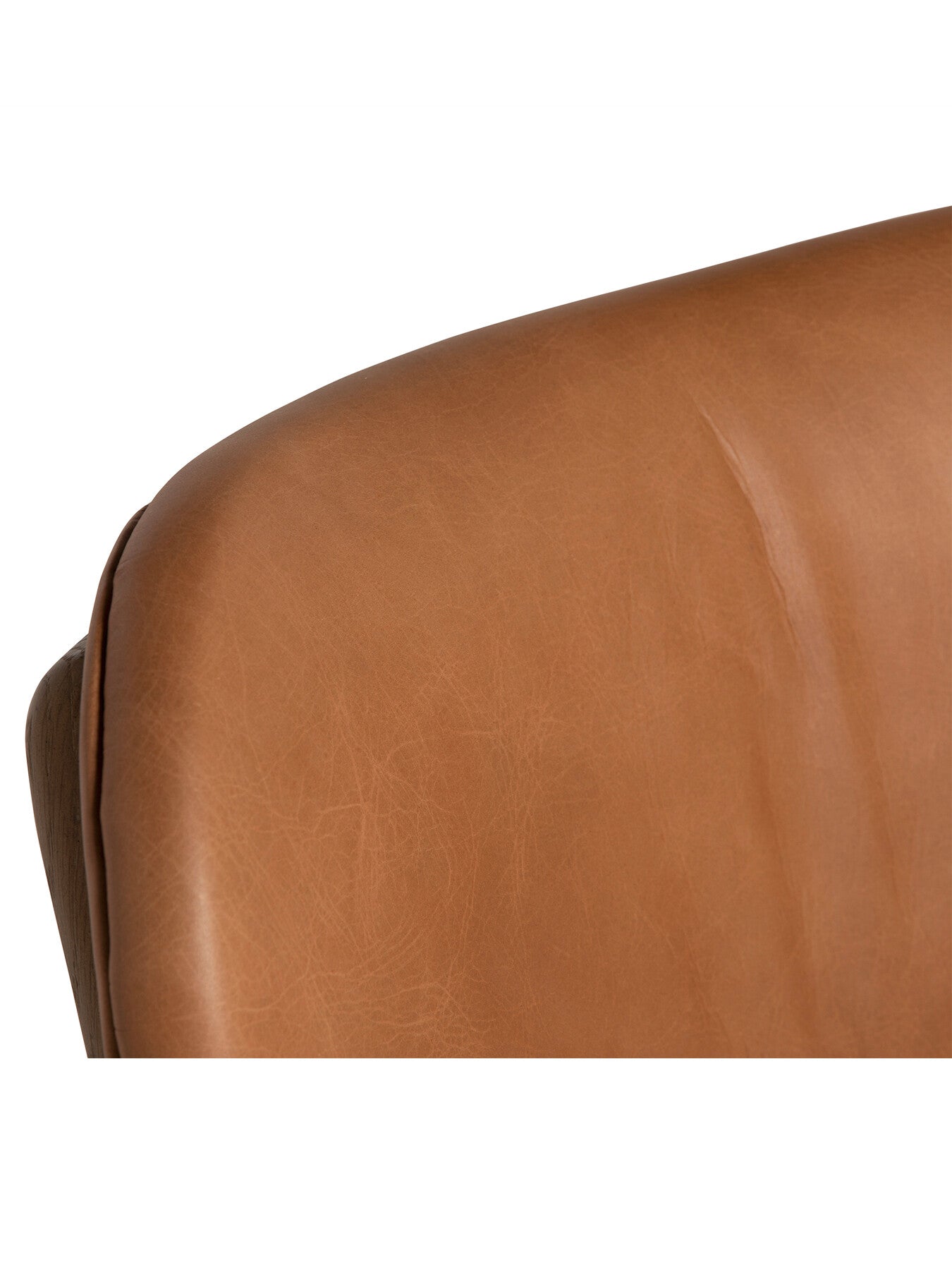 Dove Tan Brown Leather Dining Chair