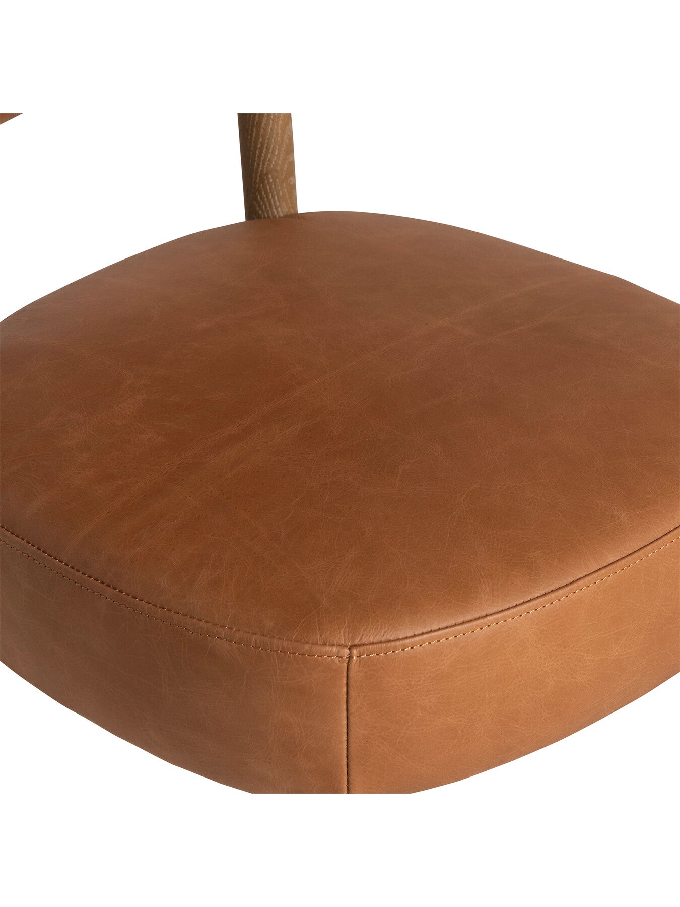 Dove Tan Brown Leather Dining Chair