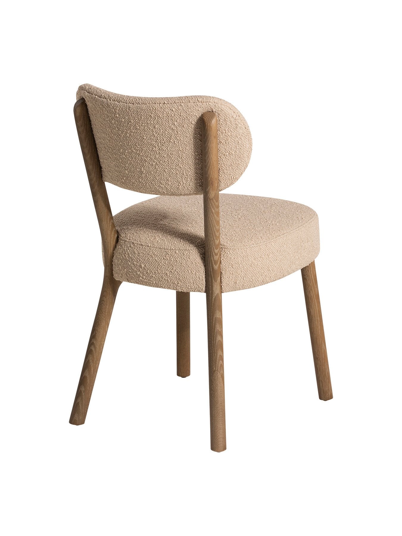 Neutral Dove Neutral Boucle Dining Chair