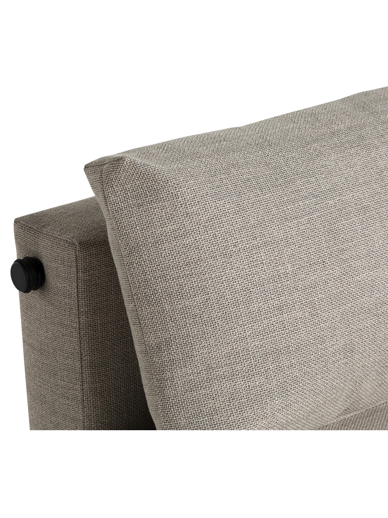 Grey Emerick Light Grey Fabric 2 Seater Sofa Bed