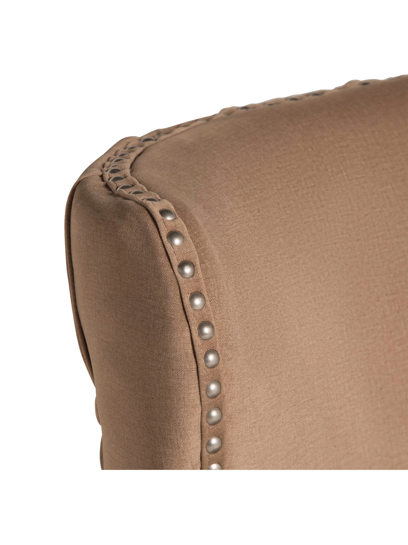 Neutral Goddard Neutral Fabric Button Back Dining Chair