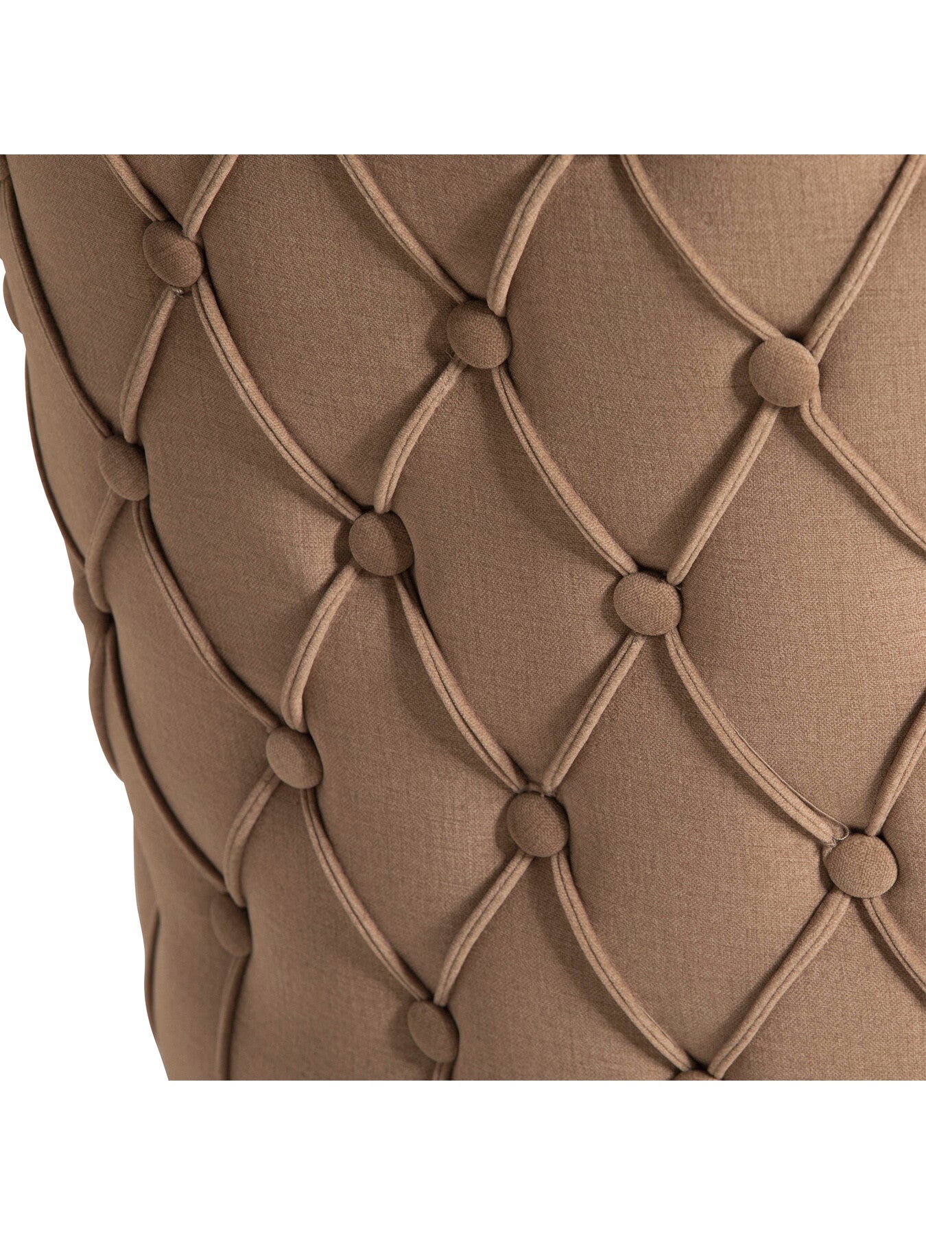 Neutral Goddard Neutral Fabric Button Back Dining Chair