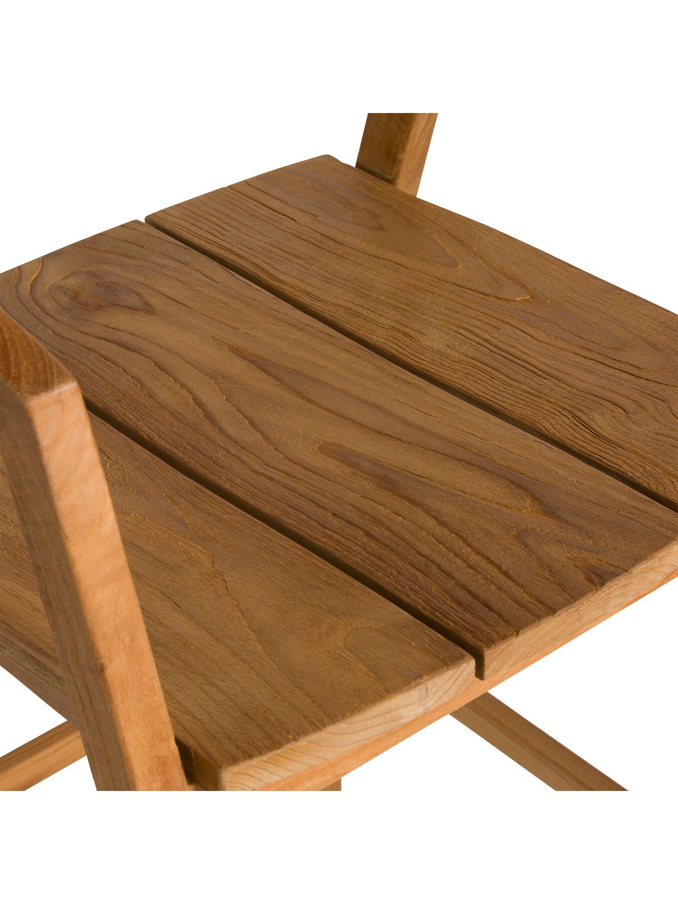 Grenada Reclaimed Teak Wood Open Back Barstool With Arms