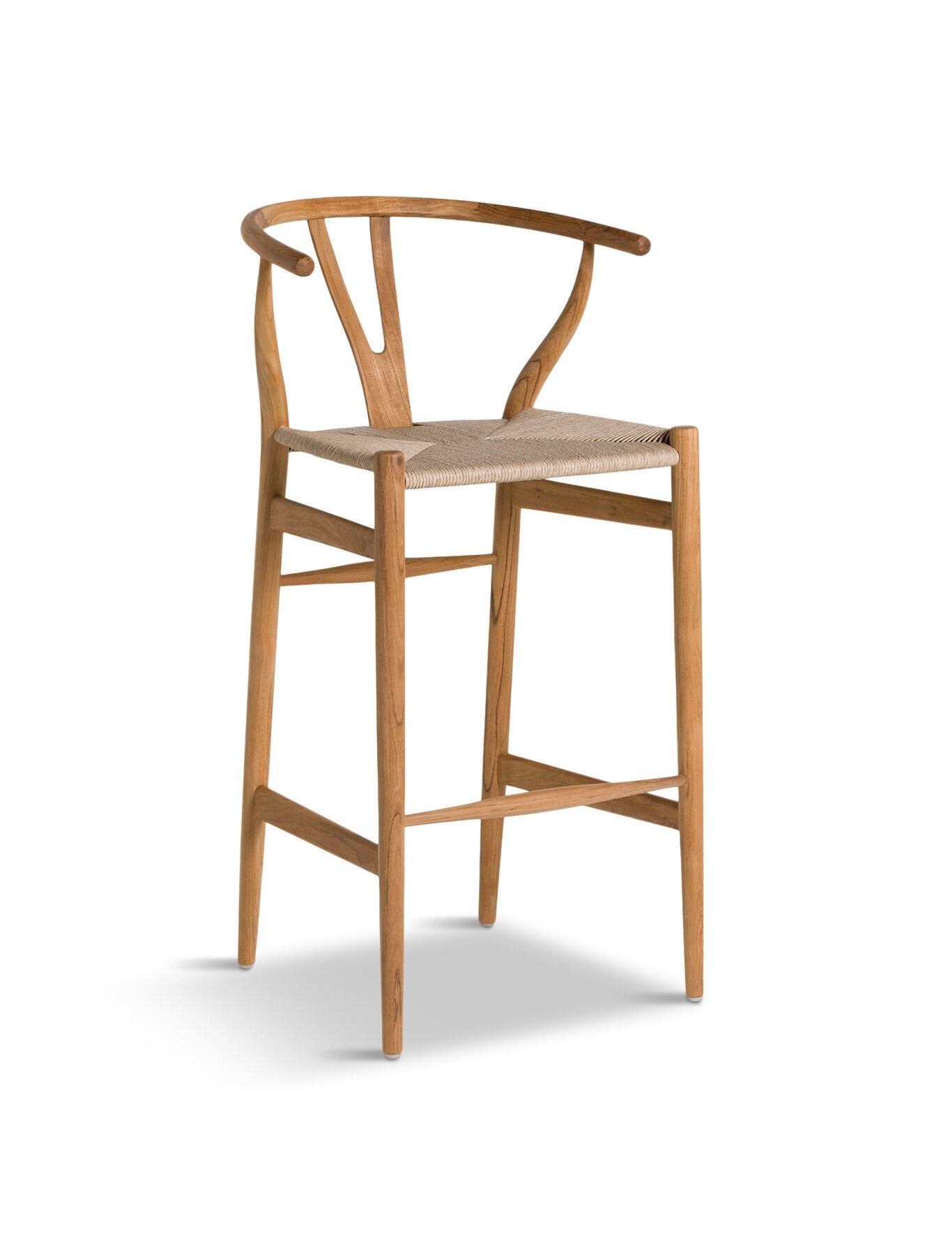Grenada Reclaimed Teak Wood Open Back Barstool