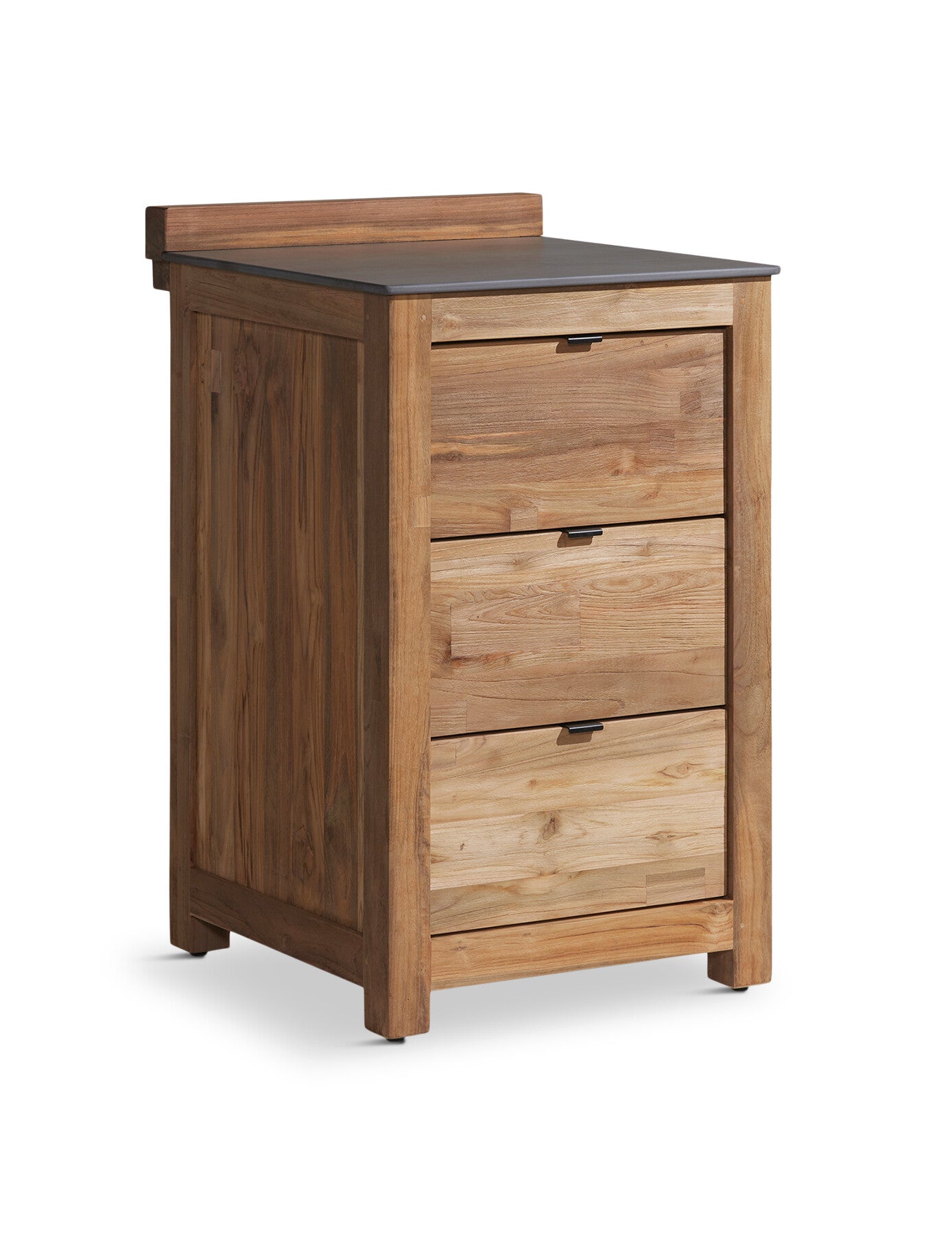 Grenada Reclaimed Teak Wood 3 Drawer Grill Table