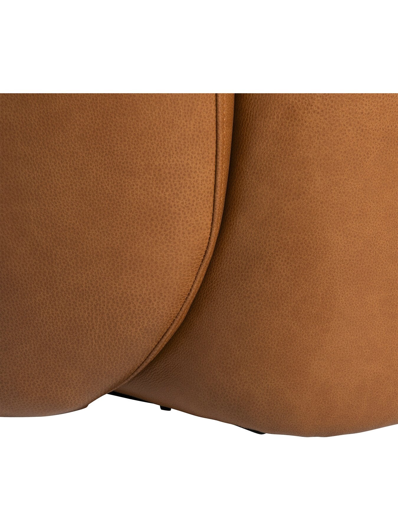 Brown Gardin Brown Leather Swivel Chair