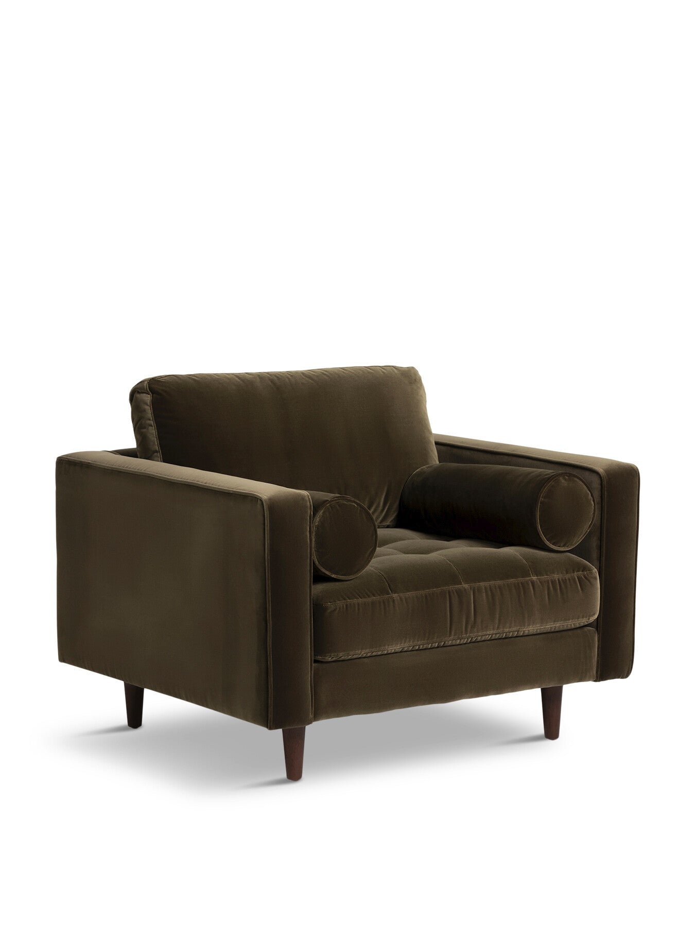 Green Hemingway Green Velvet Armchair