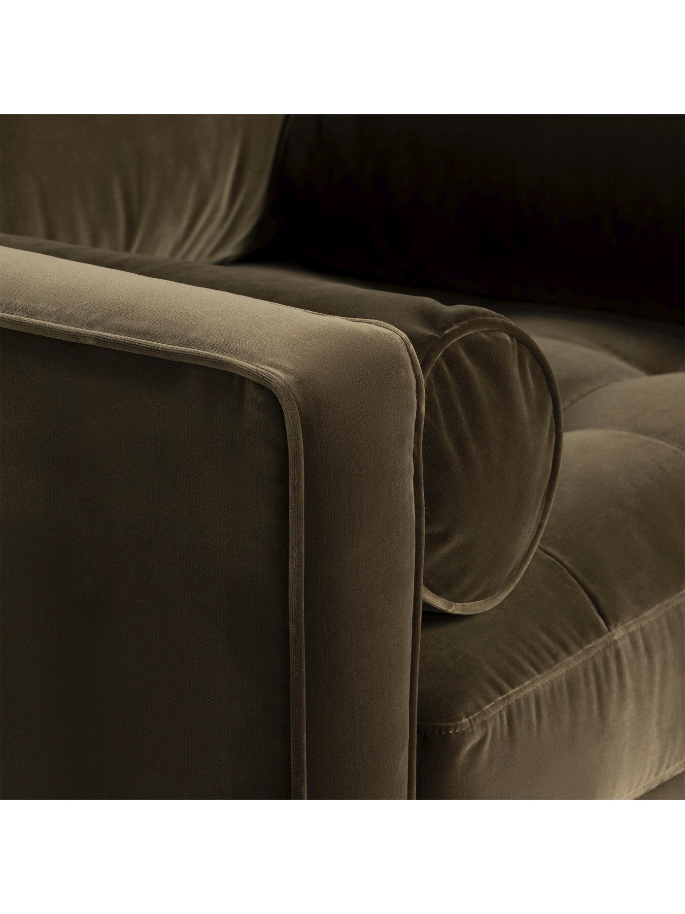 Green Hemingway Green Velvet Armchair