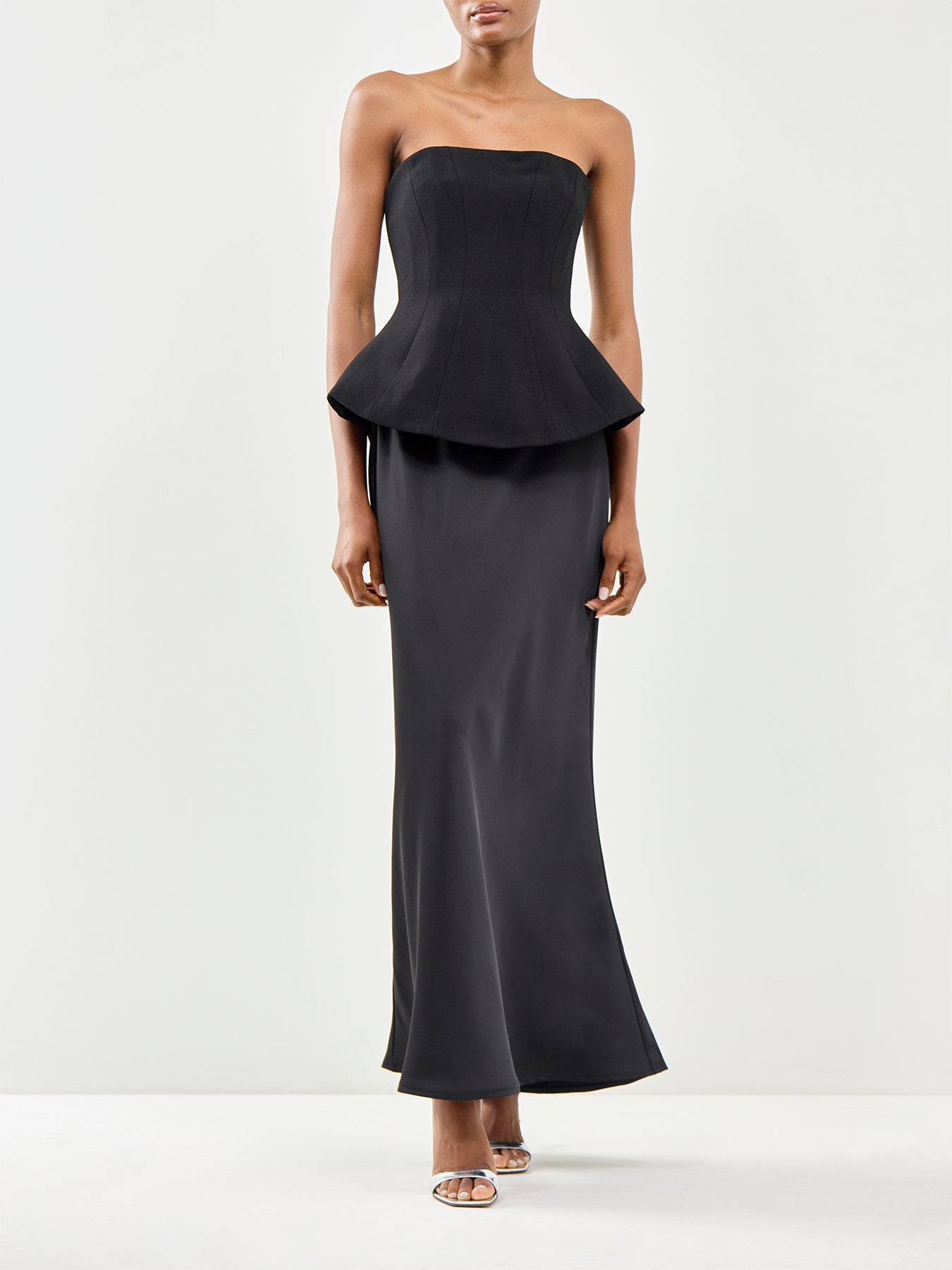 Ohio Maxi Strapless Dress Black