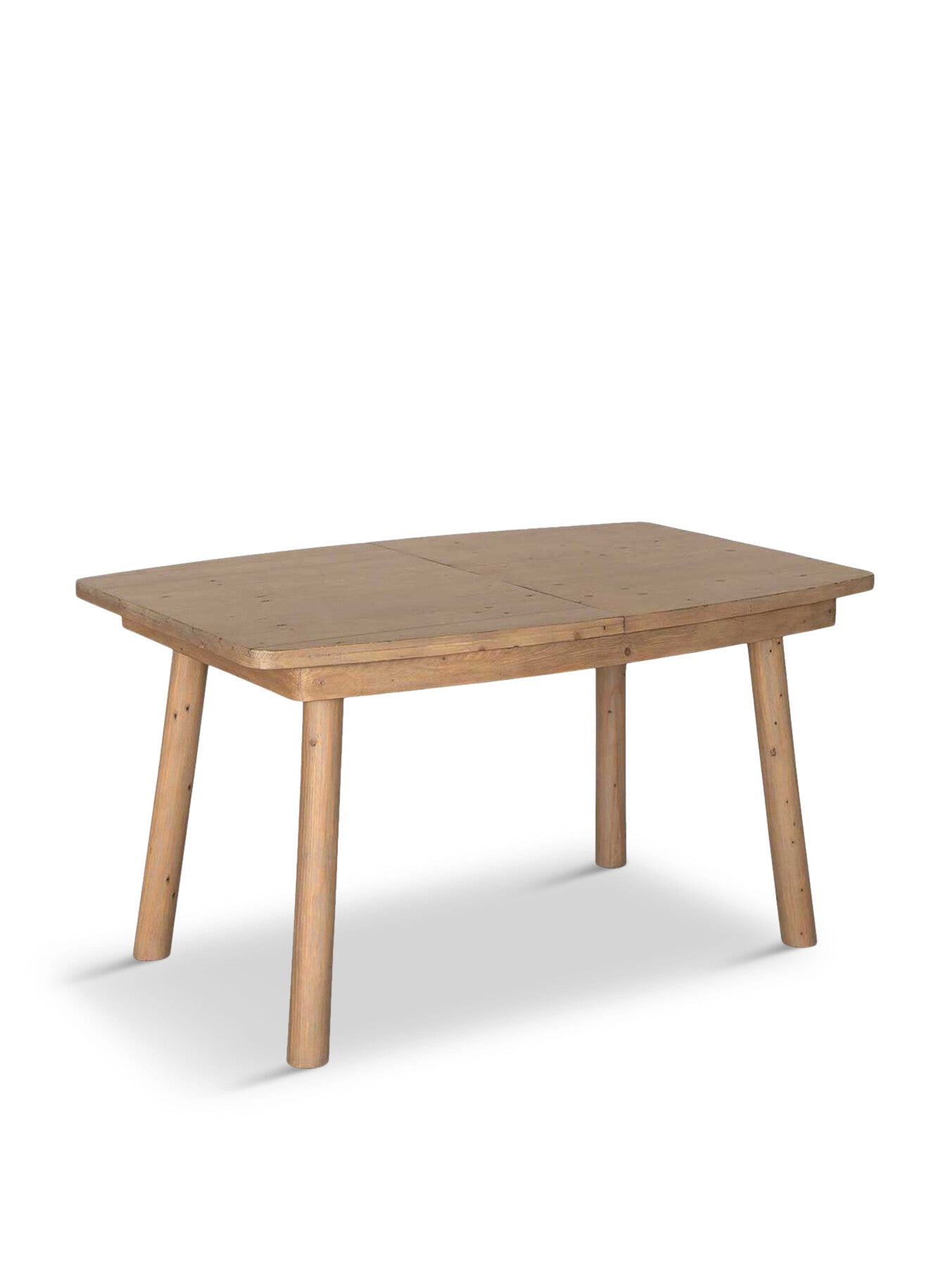 Brown Lathan Reclaimed Wood 140-190Cm Extending Dining Table