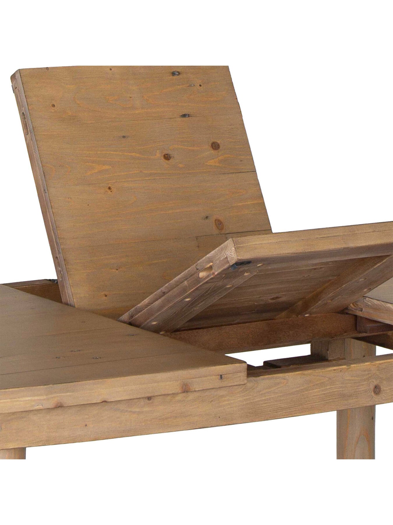 Brown Lathan Reclaimed Wood 140-190Cm Extending Dining Table
