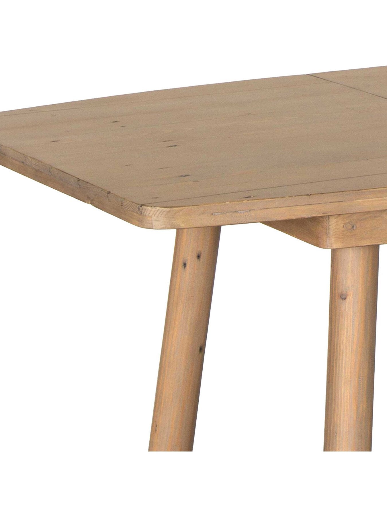 Brown Lathan Reclaimed Wood 140-190Cm Extending Dining Table