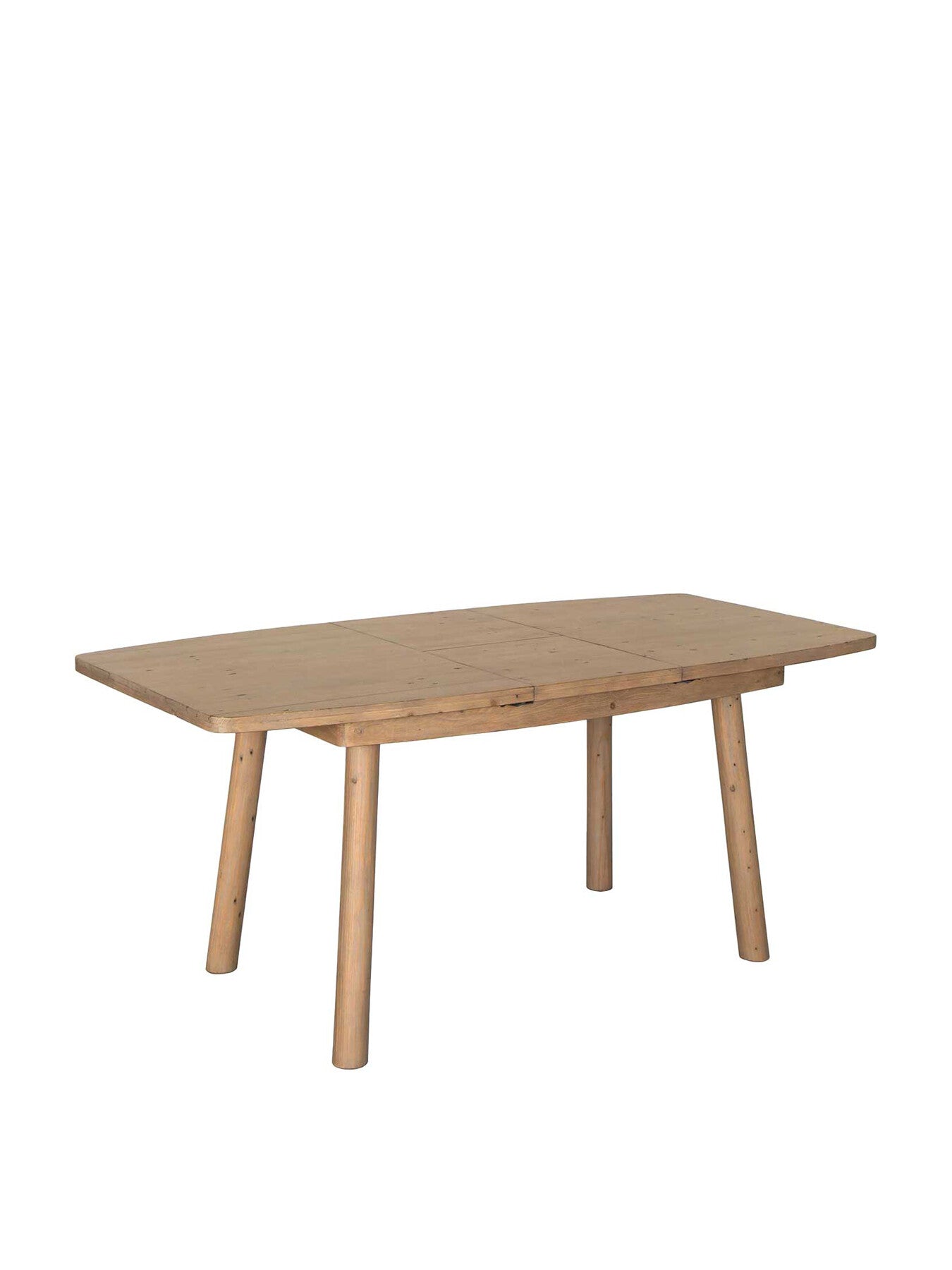Brown Lathan Reclaimed Wood 140-190Cm Extending Dining Table