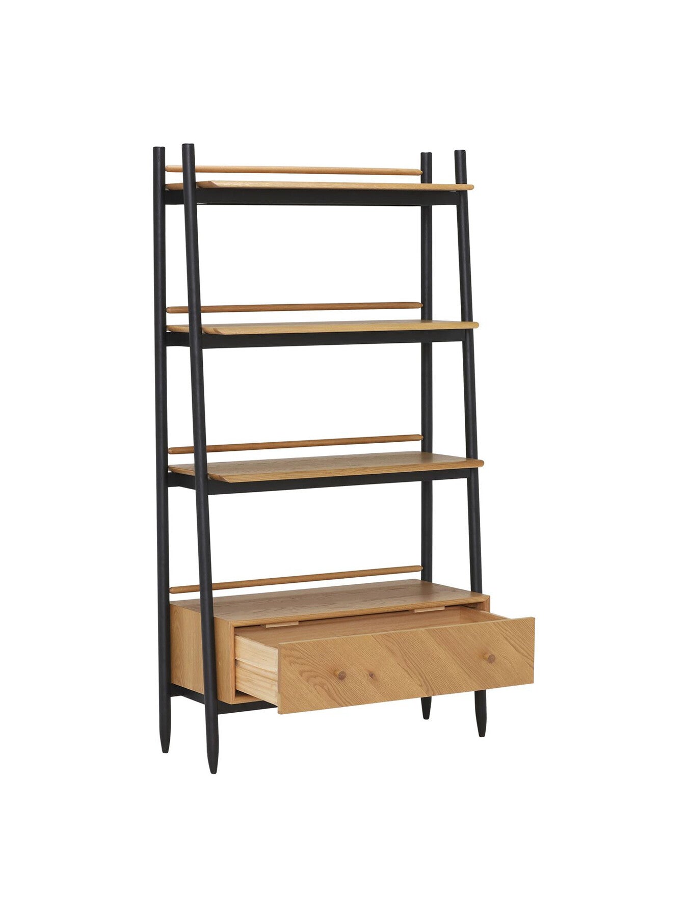 Ercol Monza Oak Tall Shelving Unit