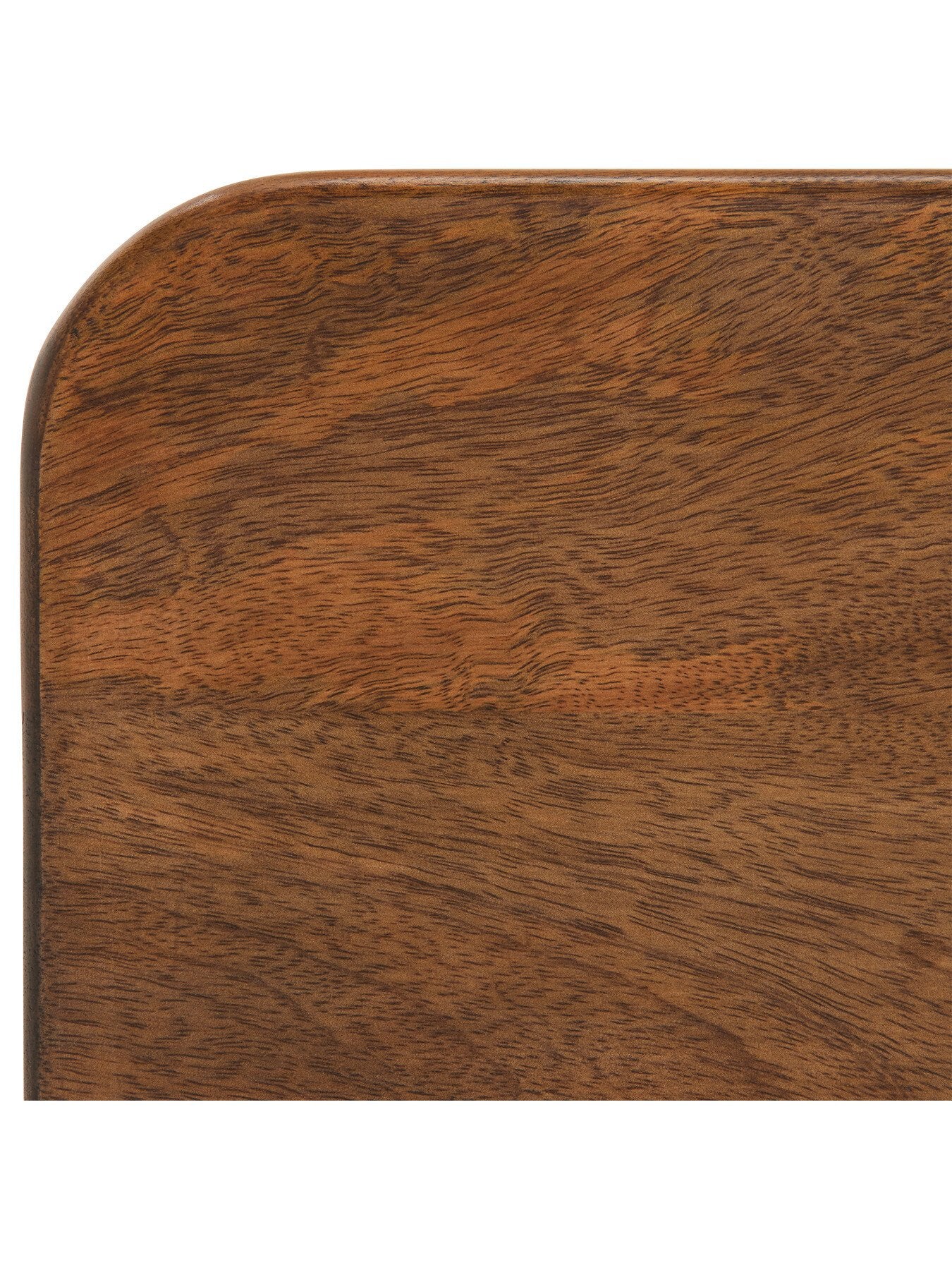 Neutral Mara Mango Wood 2 Drawer Bedside With Open Shelf Uni