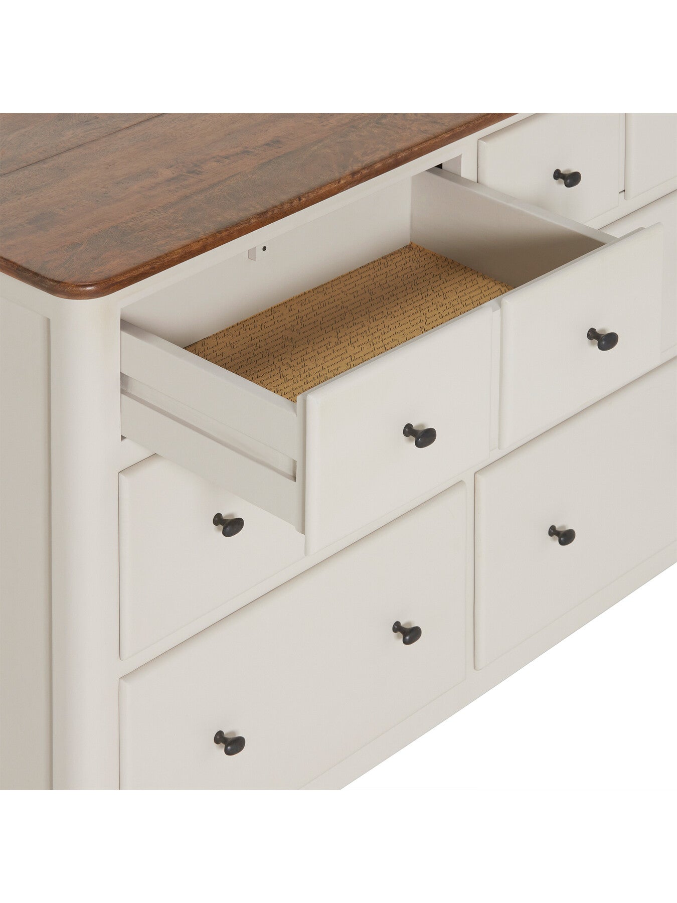 Mara Mango Wood 6 Drawer Wide Chest