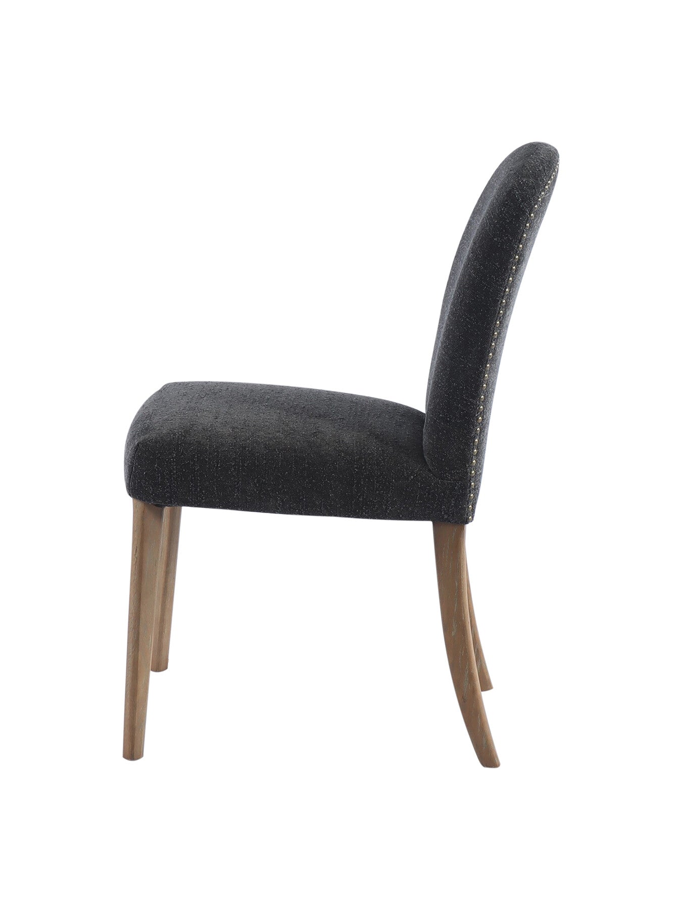 Maurice Boucle Dining Chair With Brass Studs